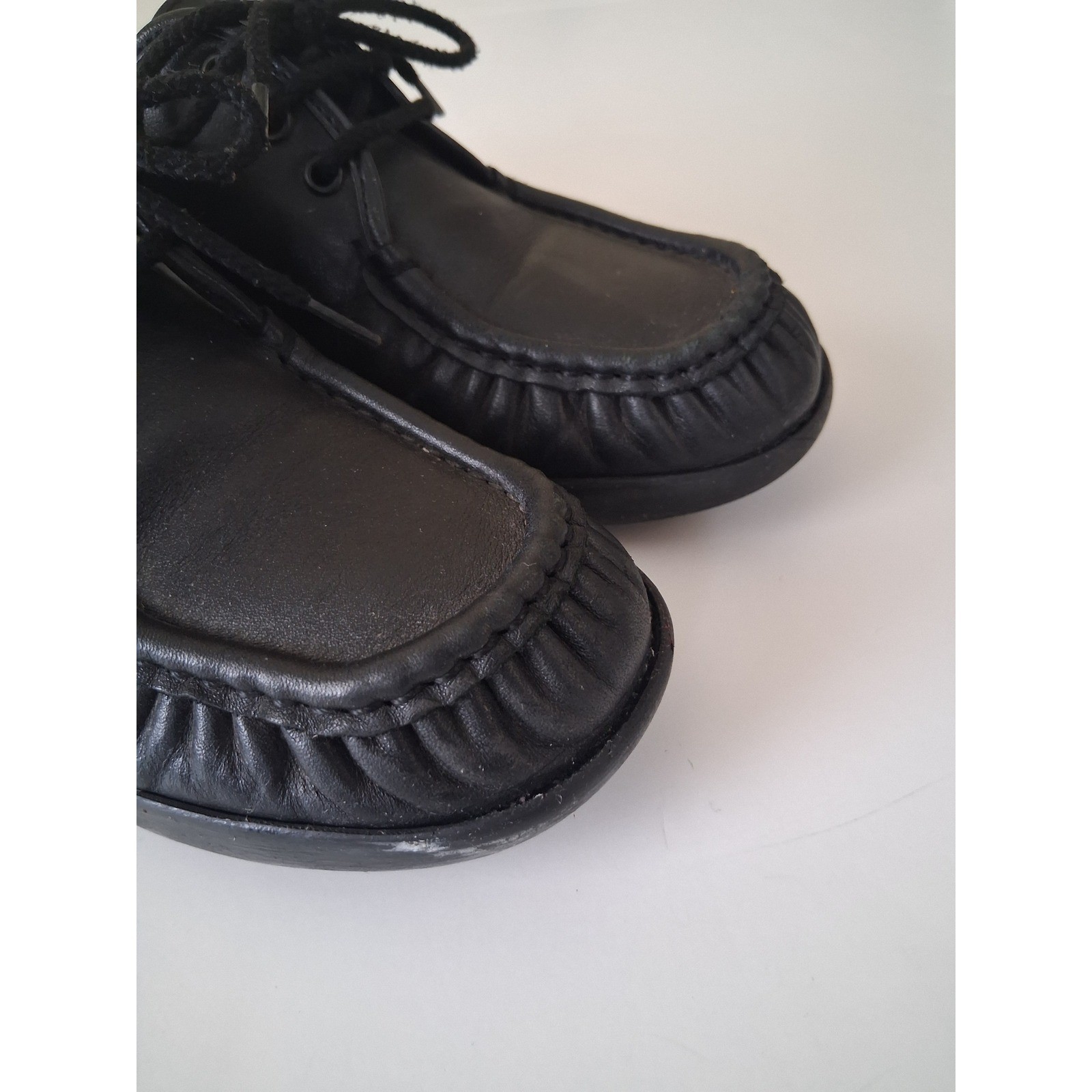 SAS Siesta Comfort Oxford Shoes Womens 10.5 M Black Leather Lace Up Walking Work