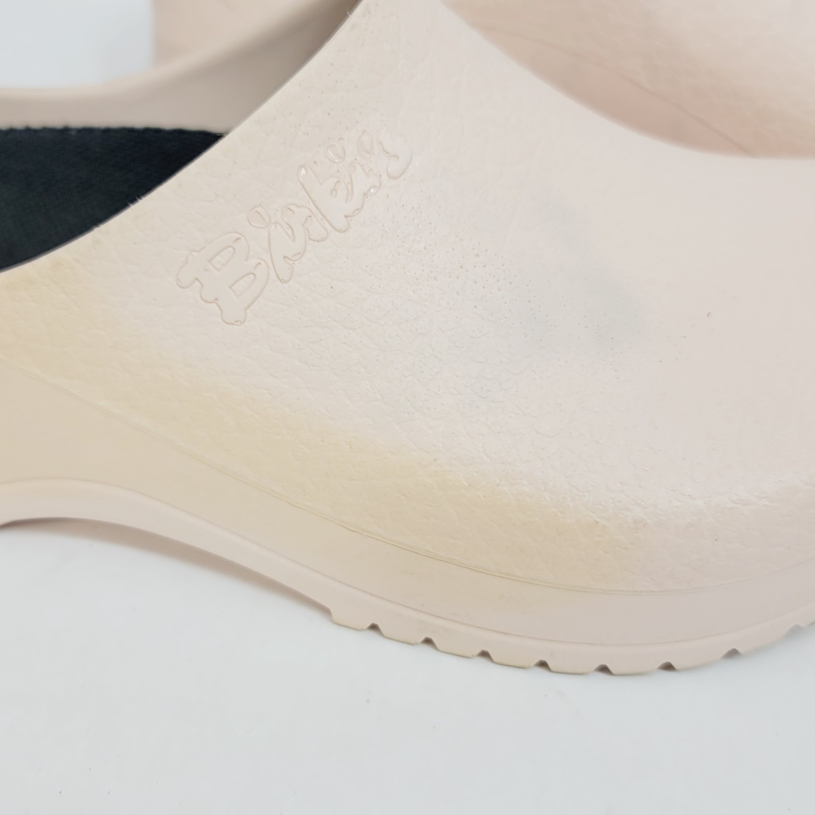 Birkenstock Super Birki’s Polyurethane Pink Womens Sz 7 Germany Slip On – Stains