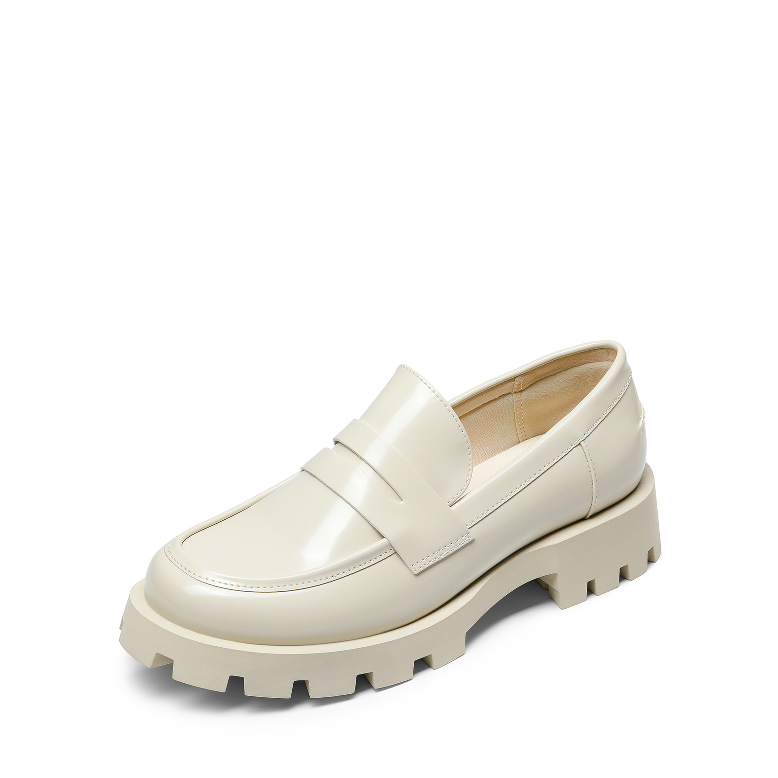 Women Platform Chunky Heel Penny Loafers Office Work Comfort Loafer Shoes