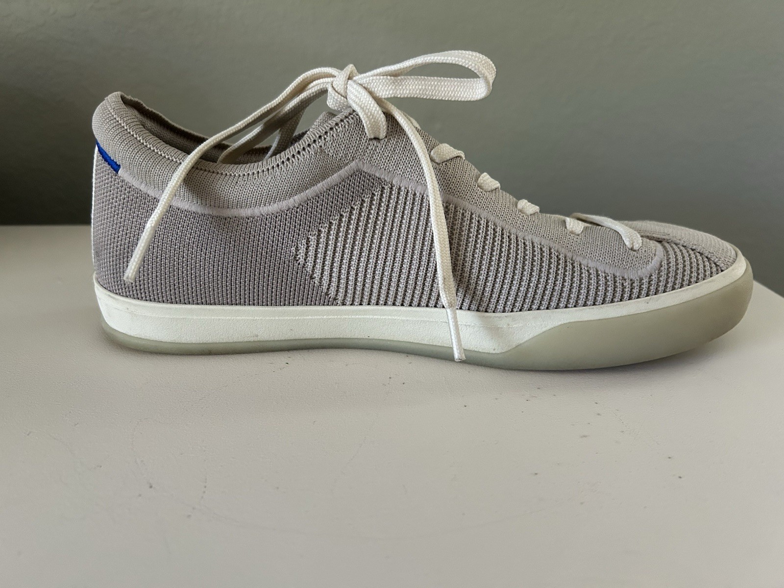 Rothy’s Women’s “The Lace Up” Sneaker Sz 10 Graige Color Comfort-Washable