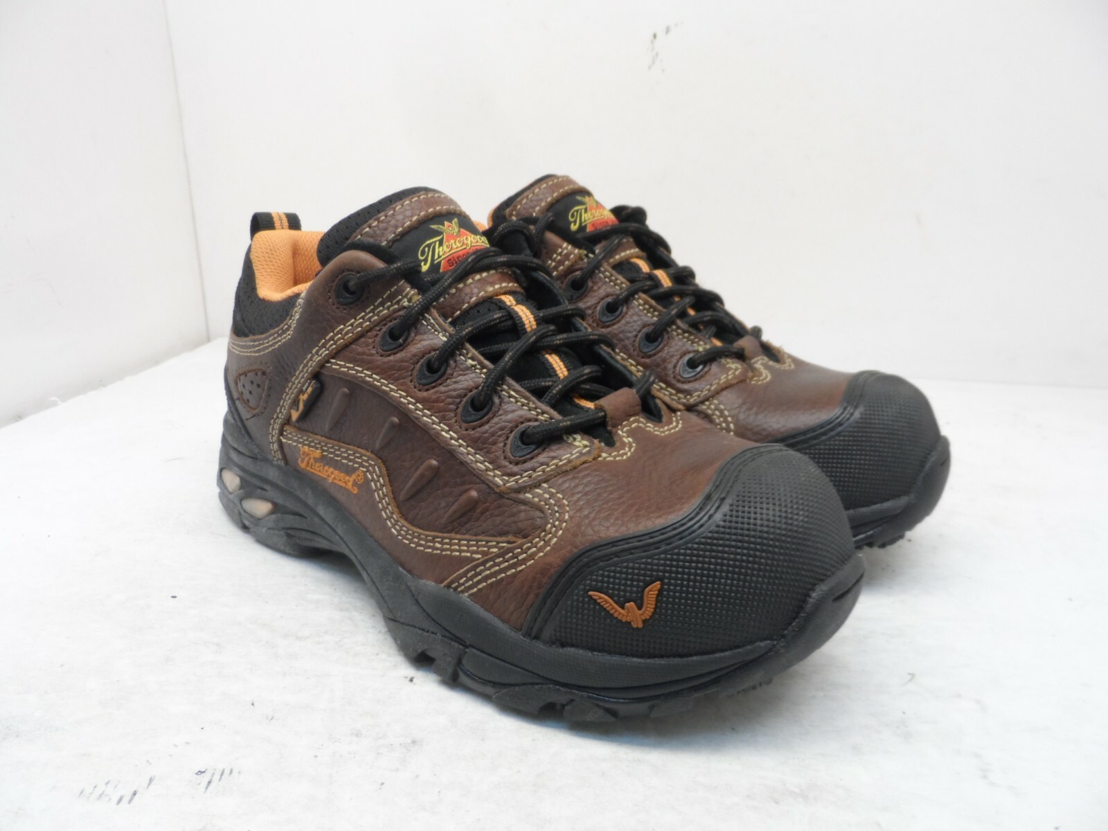 Thorogood Women’s Static Dissipative Comp Toe Work Shoes Brown Leather Size 7.5M