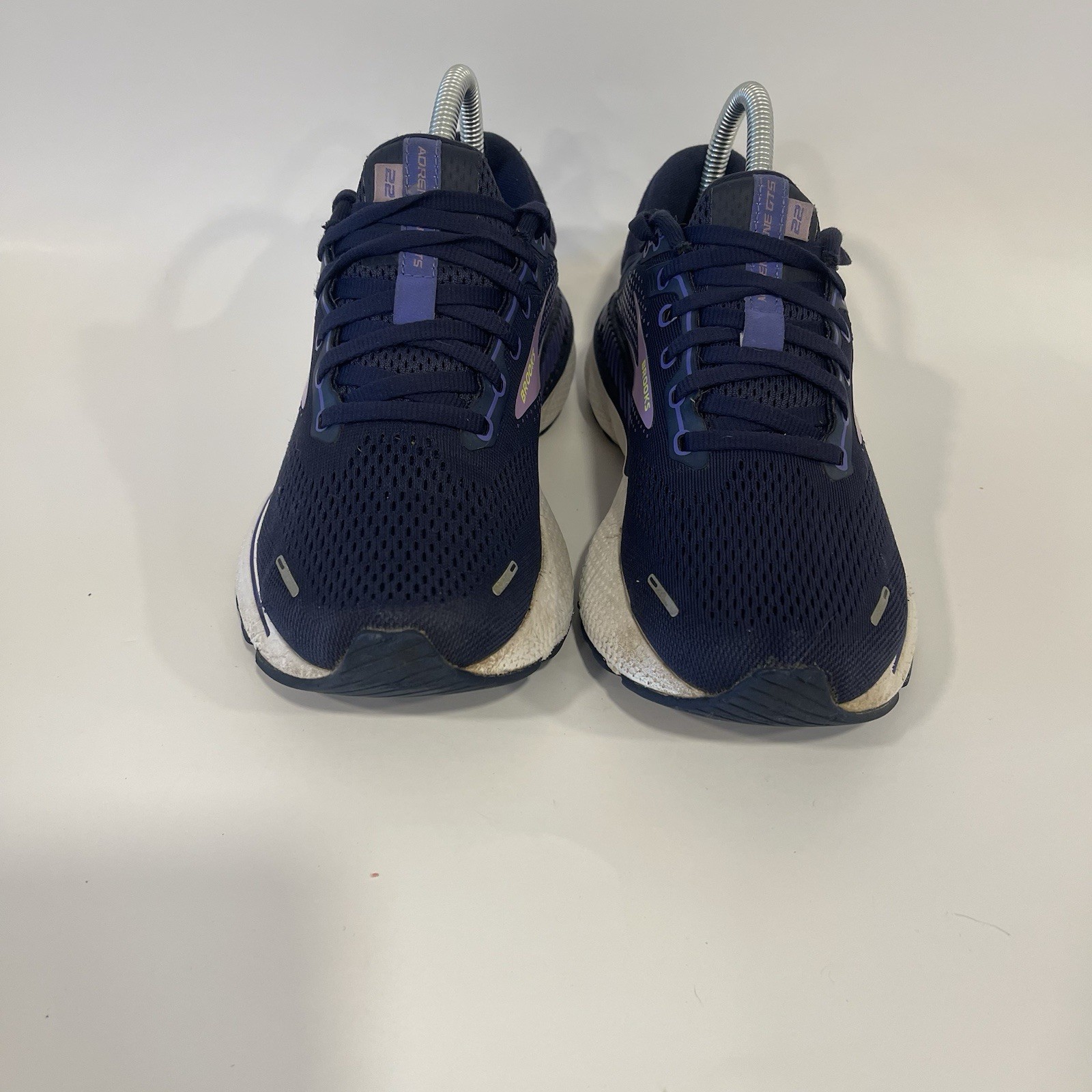 Brooks Adrenaline GTS 22 Shoes Womens 8 B Peacoat Blue Iris Rhapsody Sneakers