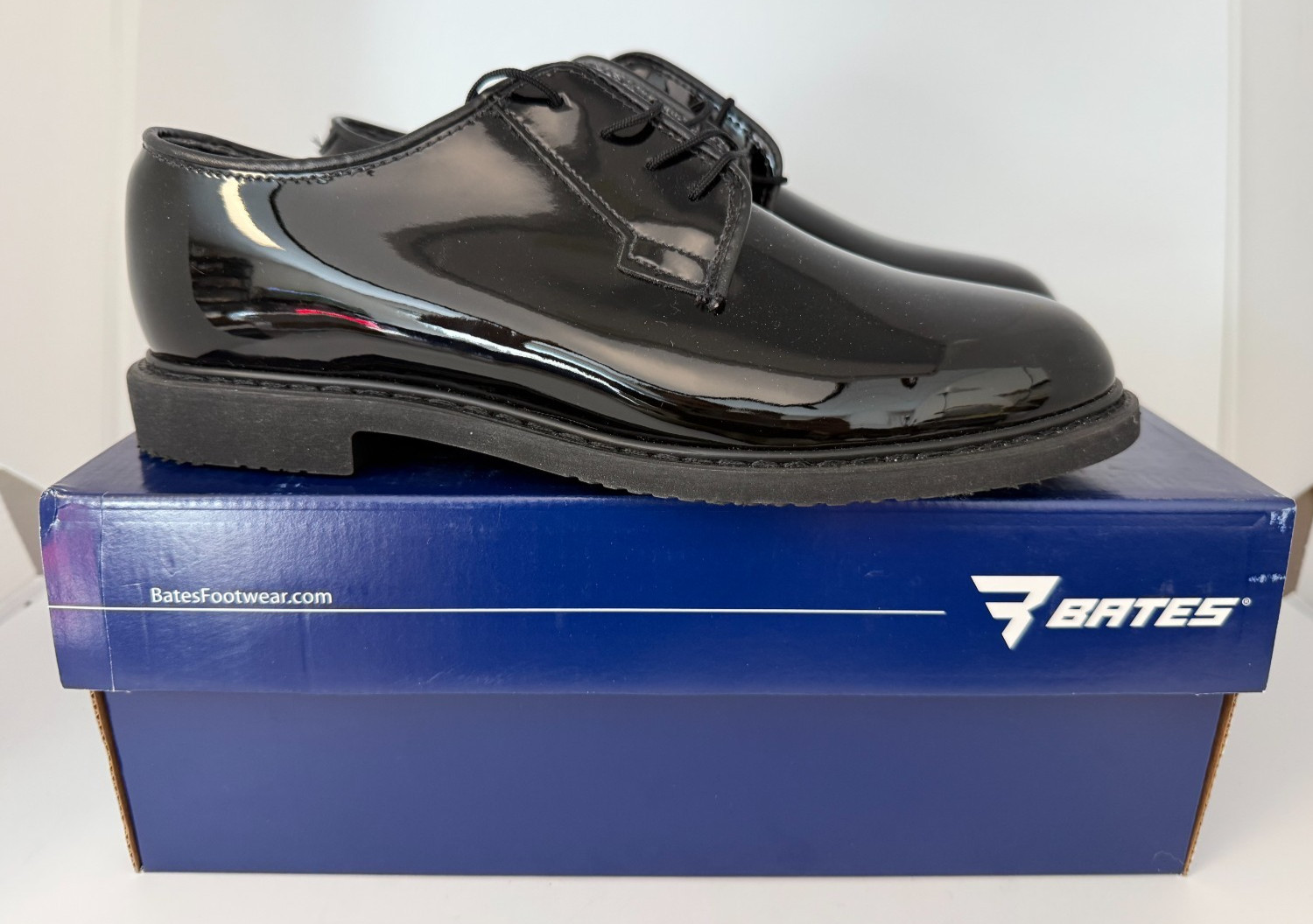 WOMEN’S BATES LITES HIGH GLOSS DUTY Military Oxford Shoes BLACK – ALL Sizes New