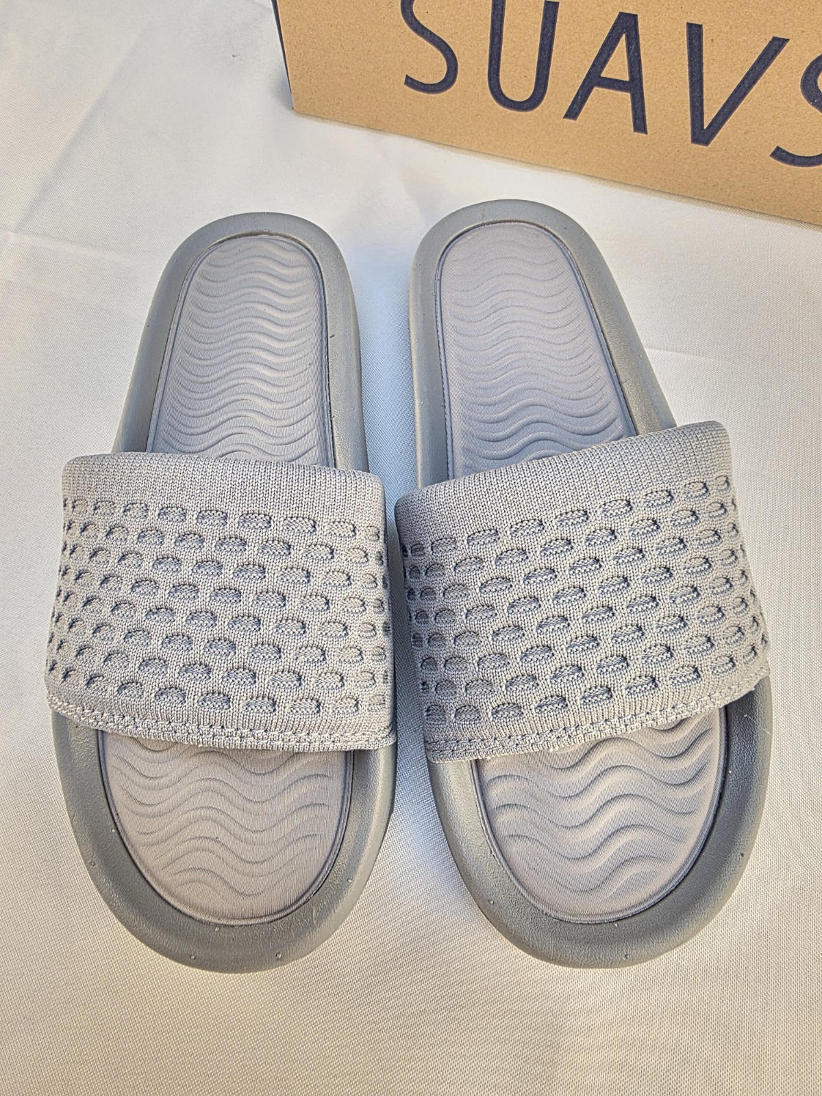 SUAVS Women’s Size 9 Slip On Shoes The Eddy Slate Gray New In Box Comfort Shoes