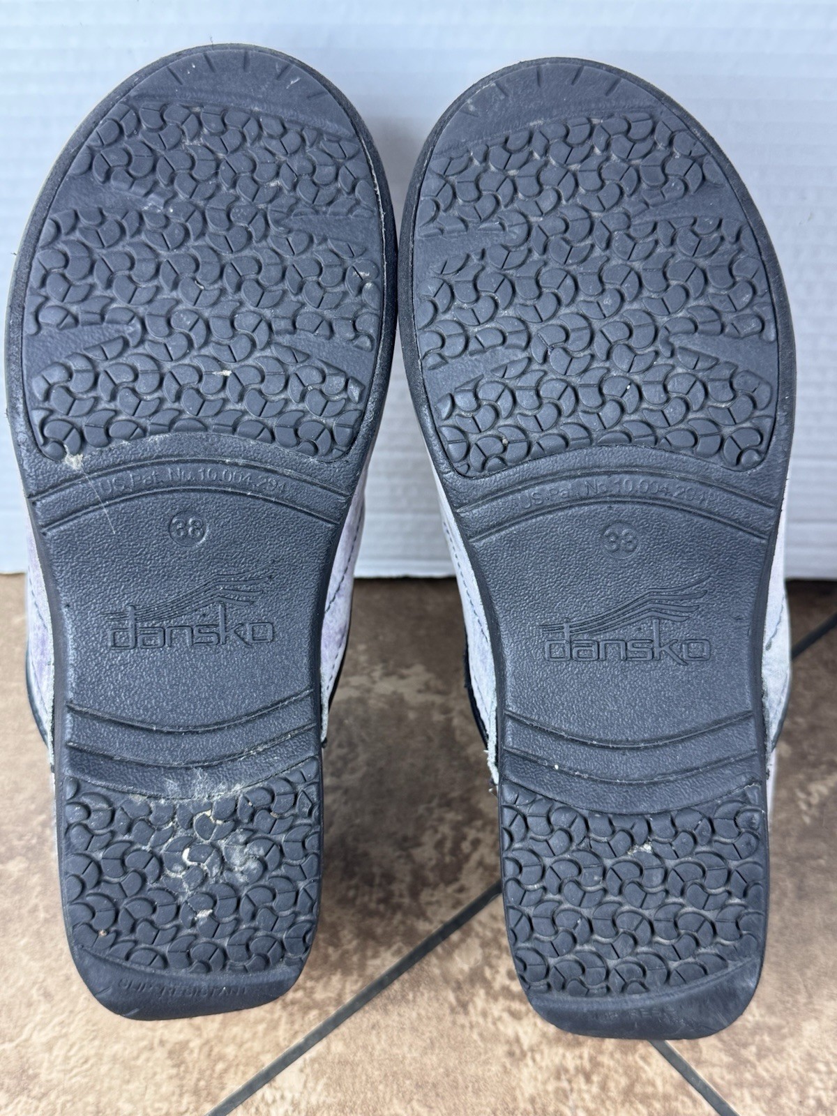 Dansko XP 2.0 Professional Work Clogs Slate Marbled Nubuck Leather Finish