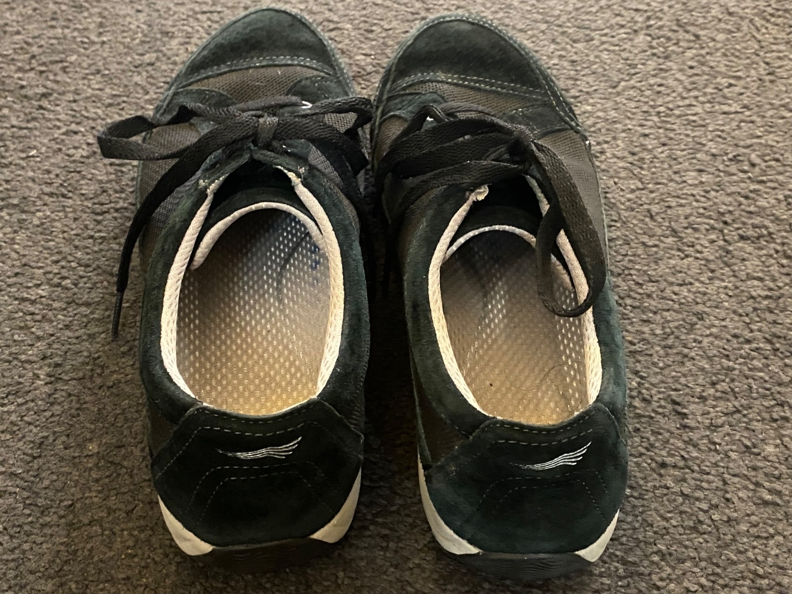 Dansko Sneakers Women’s Size 10.5-11 Suede Textile Lace Up Black Flats
