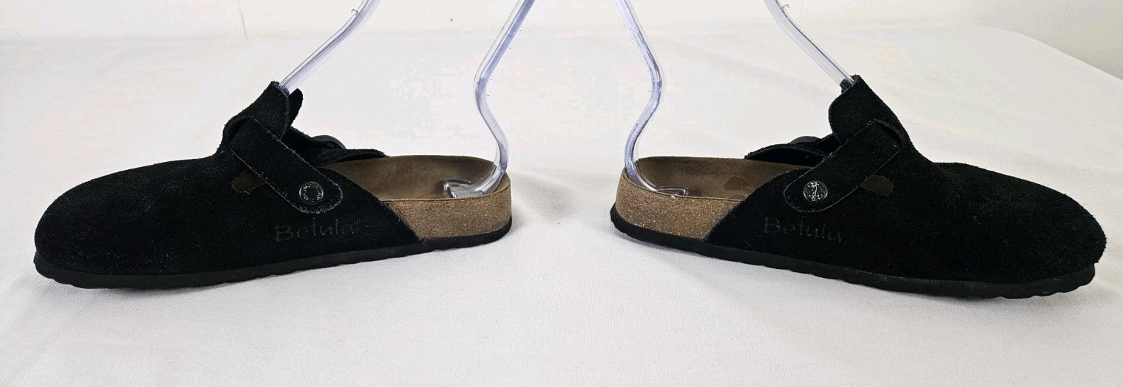 Betula Boston Black Suede Soft Footbed Clog EU 38 US 7 Narrow Note!