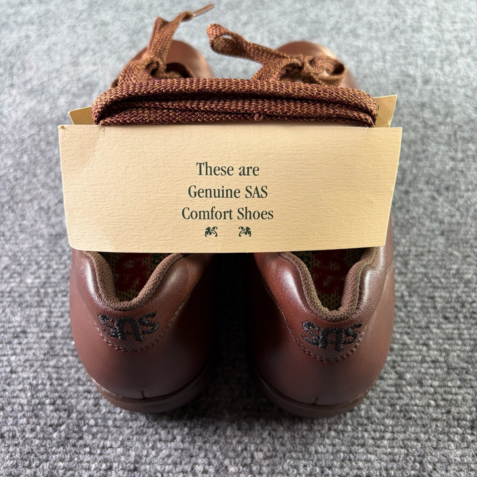 SAS Free Time Walking Shoes Womens 10 S Brown Leather Tripad Comfort New USA