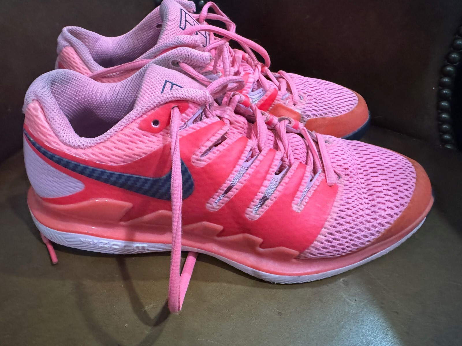 (Good Condition) Rare Nike Air Zoom Vapor X Pink Shoes AA8027-604 Womens Size 9