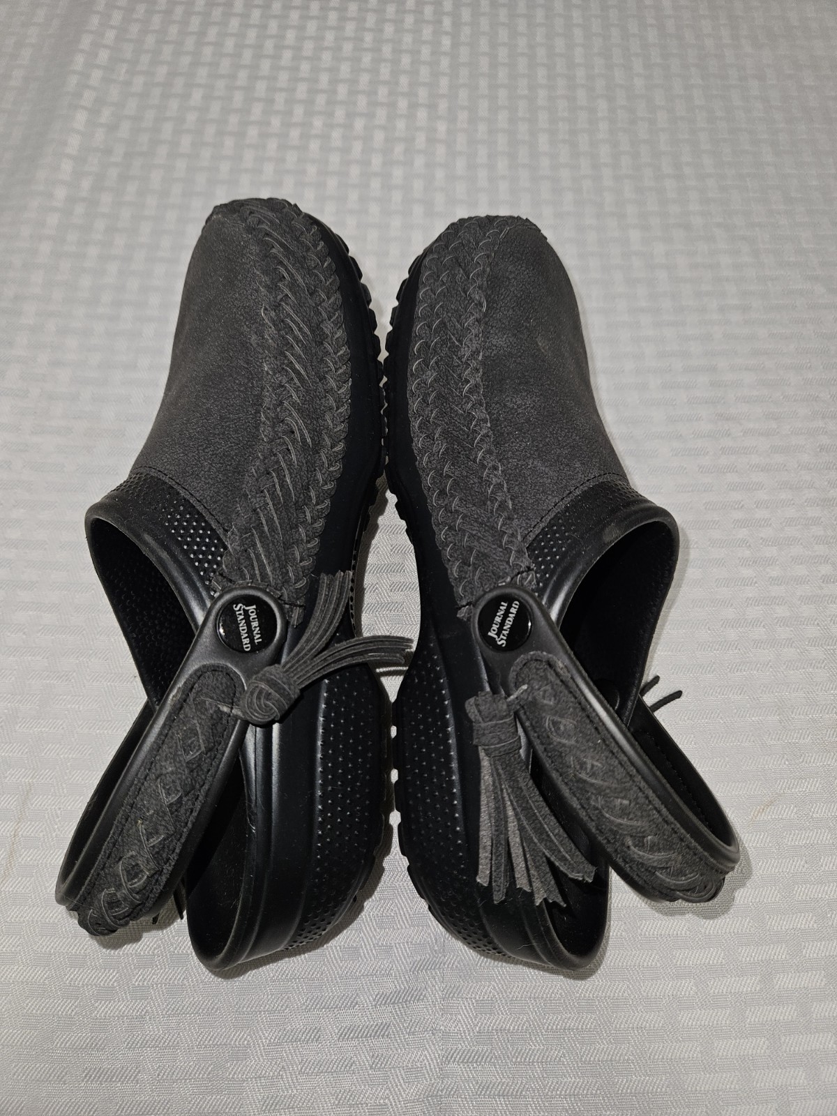 JOURNAL STANDARD X CROCS unisex mules-shoes-suede-M5 W7-NEW No Box