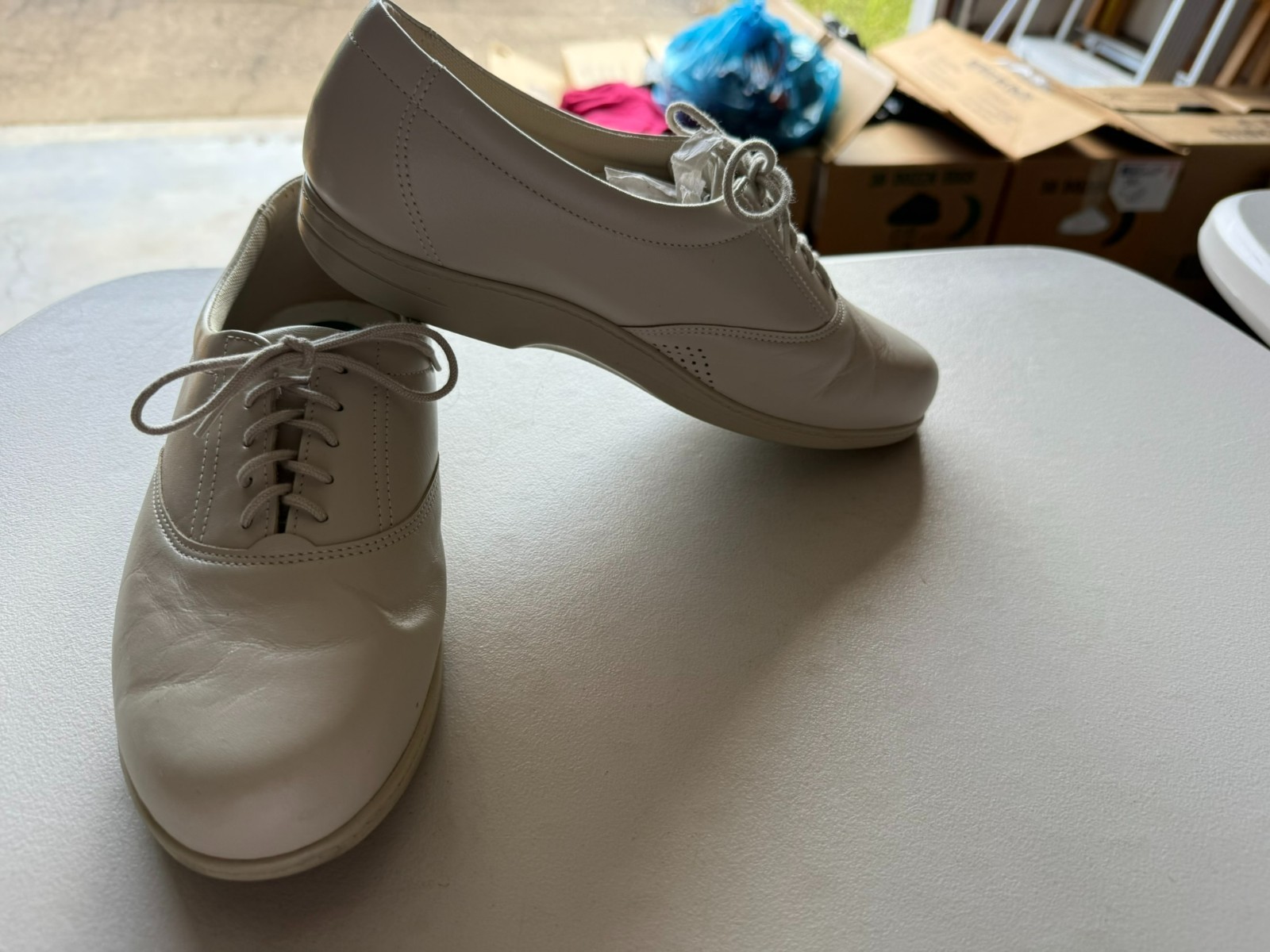 SAS TRIPAD COMFORT SIZE 8 W SOFT STEP HEEL TIE SHOES WOMANS