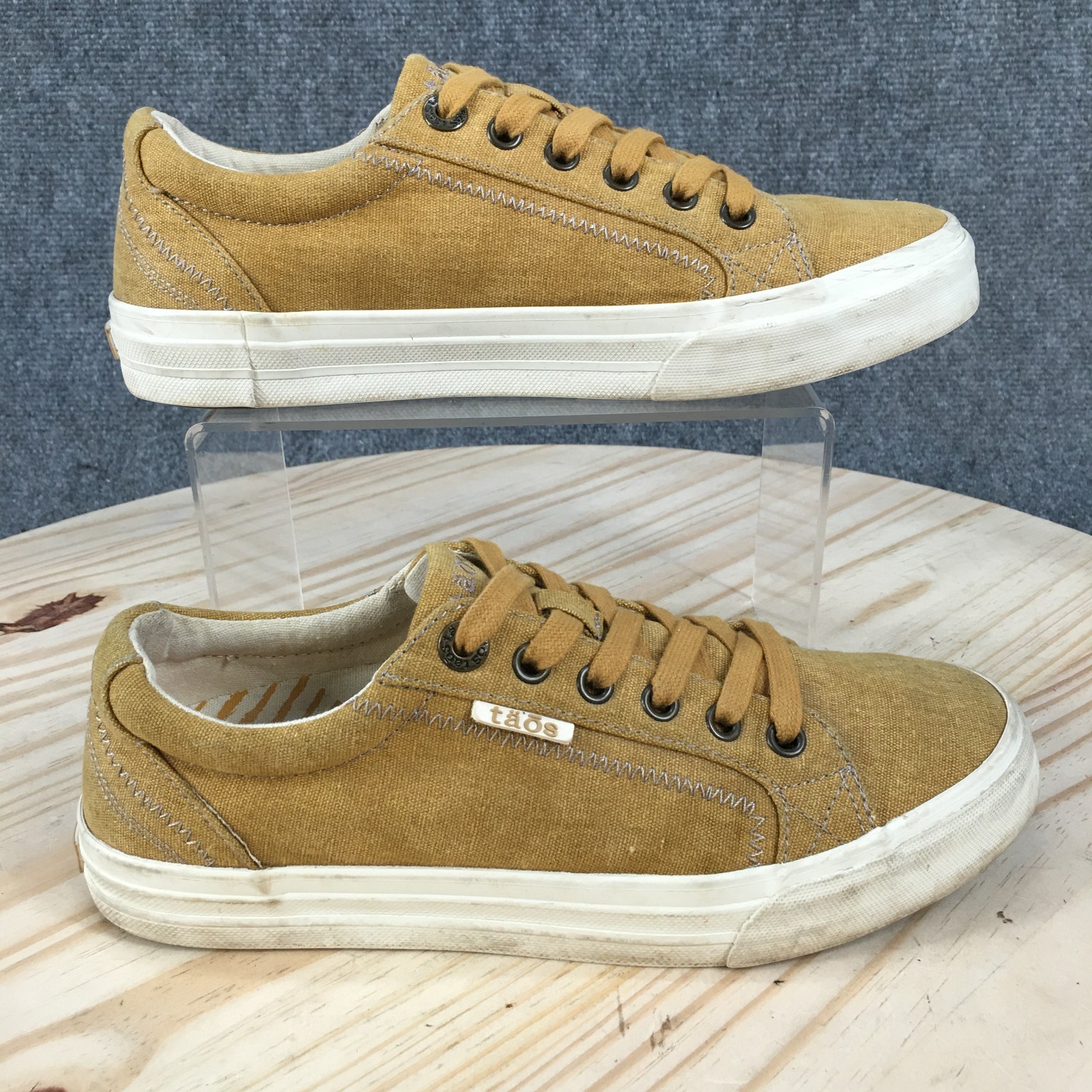 Taos Plim Soul Shoes Shoes Womens 7.5 Casual Low Top Sneakers Yellow Canvas
