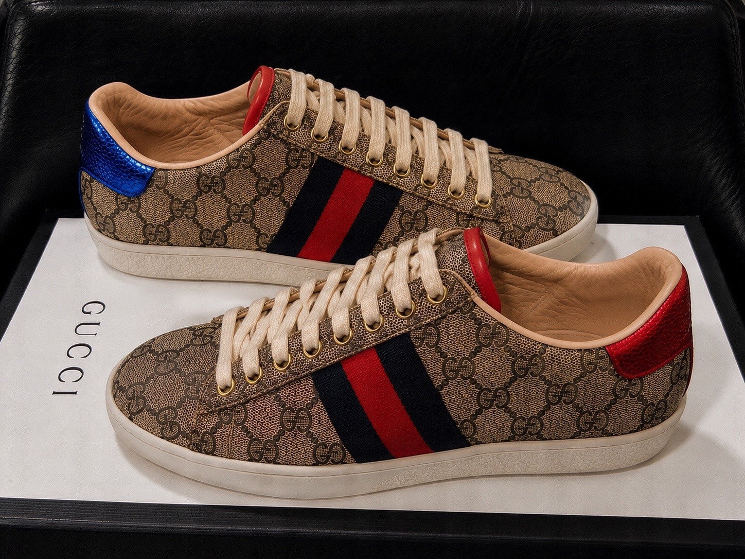 Authentic Gucci Ace GG Supreme Sneakers – Size 36 EU (US 6) – Original Box