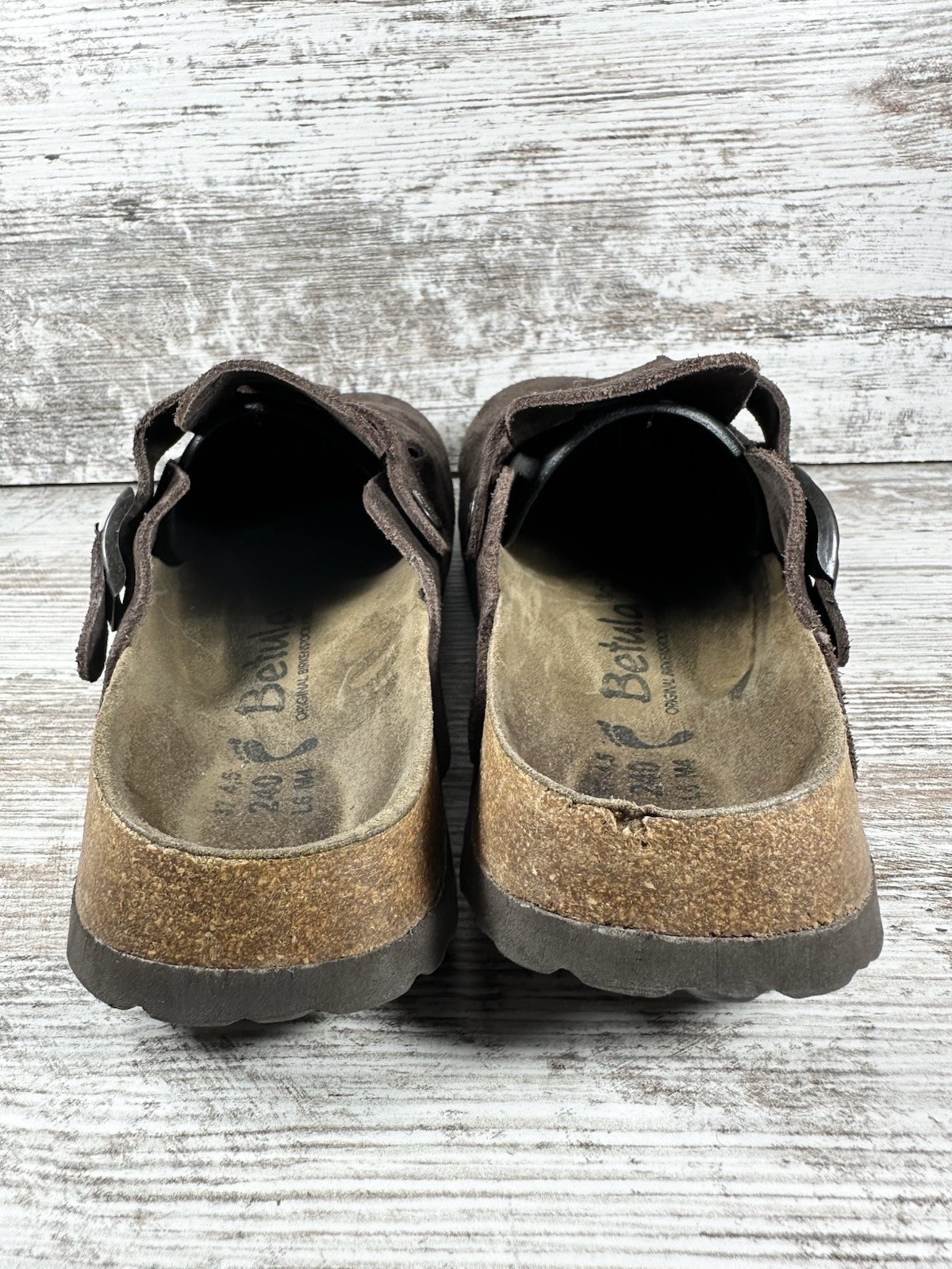 Women’s Betula by Birkenstock Brown Suede Clogs Sz EUR 37/US 6 Narrow EUC!