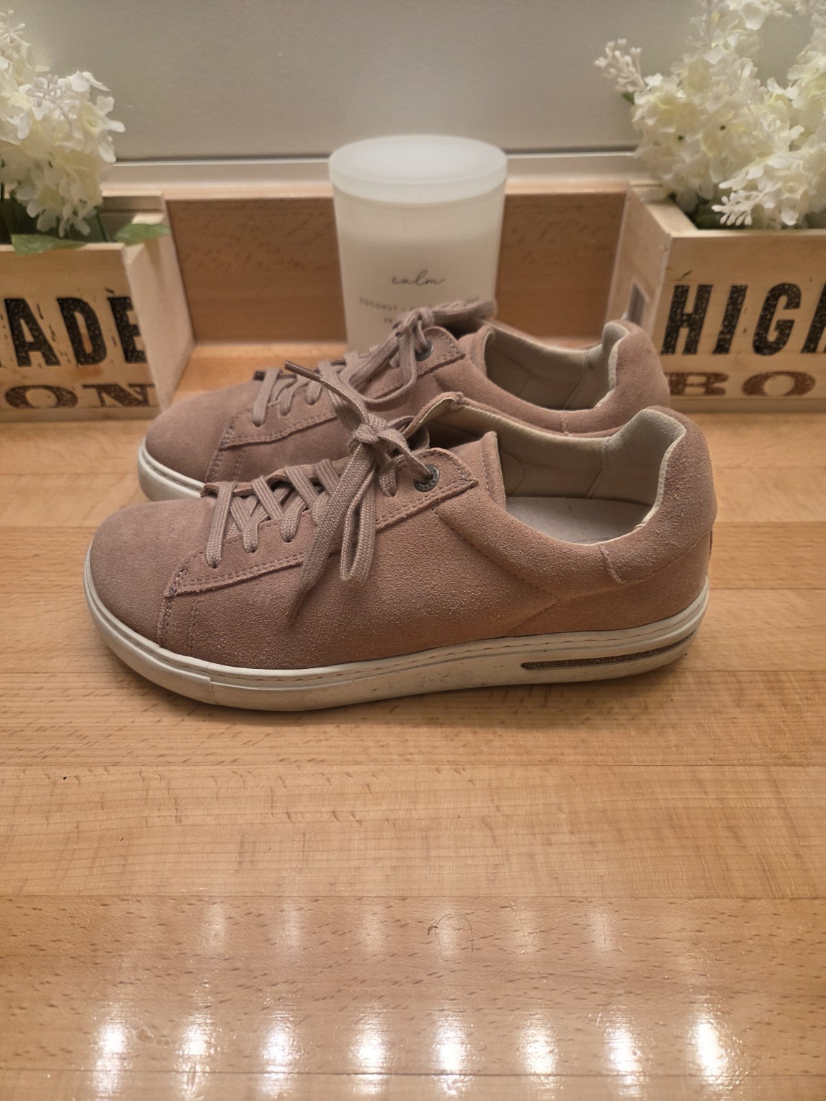 Birkenstock Bend Low Sneakers “Pink Clay” Suede Women’s Size 38