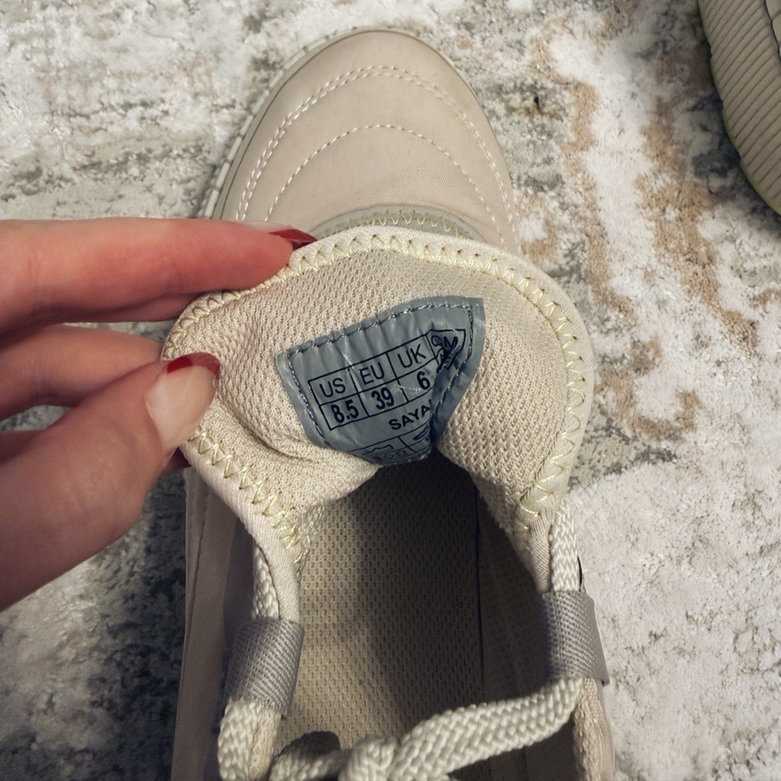 Cougar Beige Sayah Waterproof Sneakers (Size 8.5)