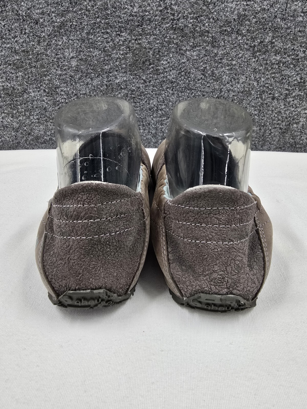 Ahnu Casual Shoes Womens 7 Leather Upper Slip On Gray Comfort