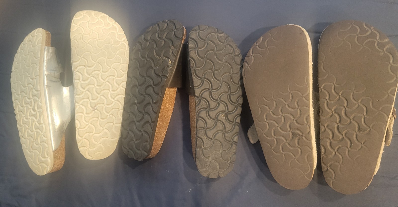 Birkenstock Sandals Closed Toe (37) + Betula Slides (36) + Chrome Silver (39)
