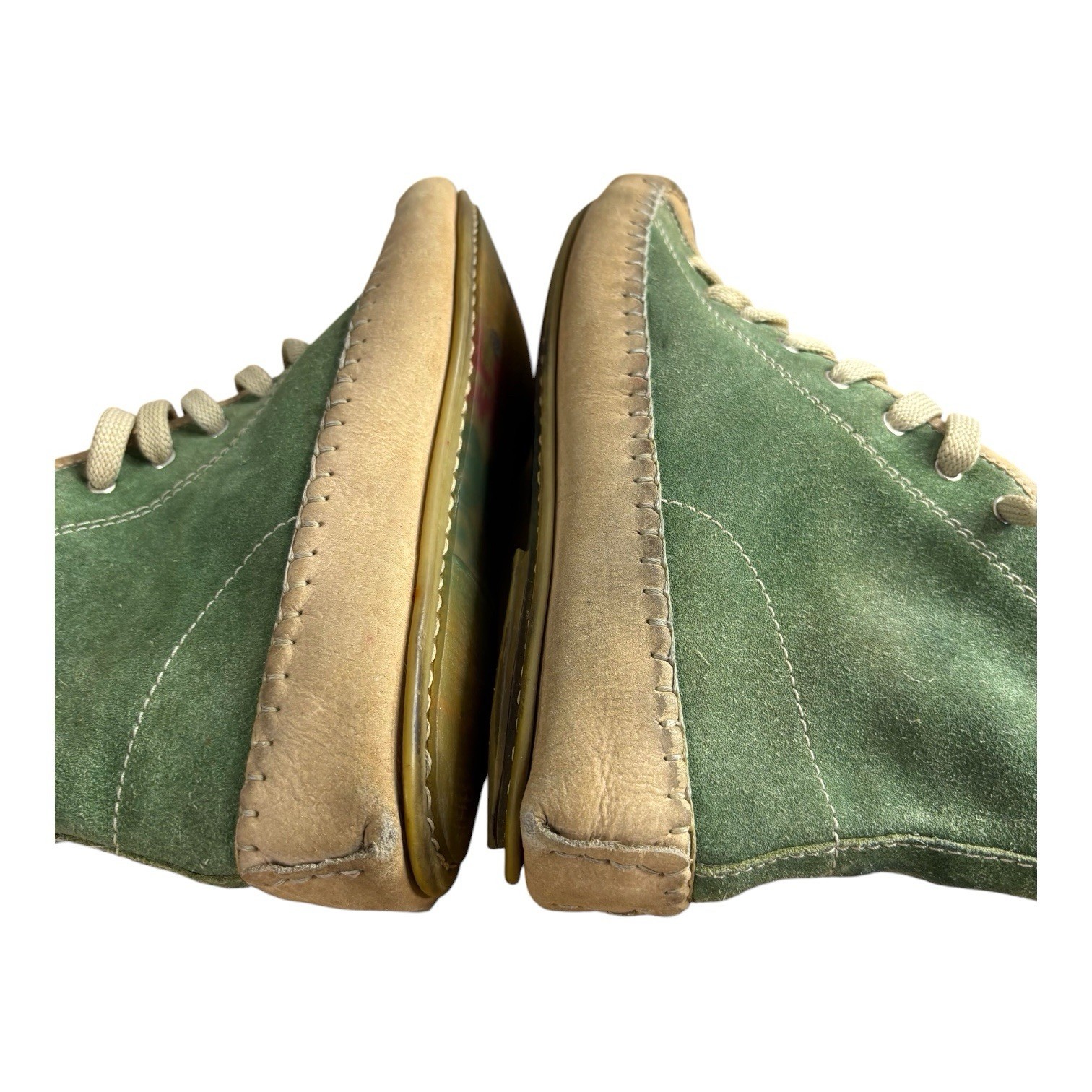 See by Chloe Green Suede High Top Sneakers Women’s Size 38 US 7.5