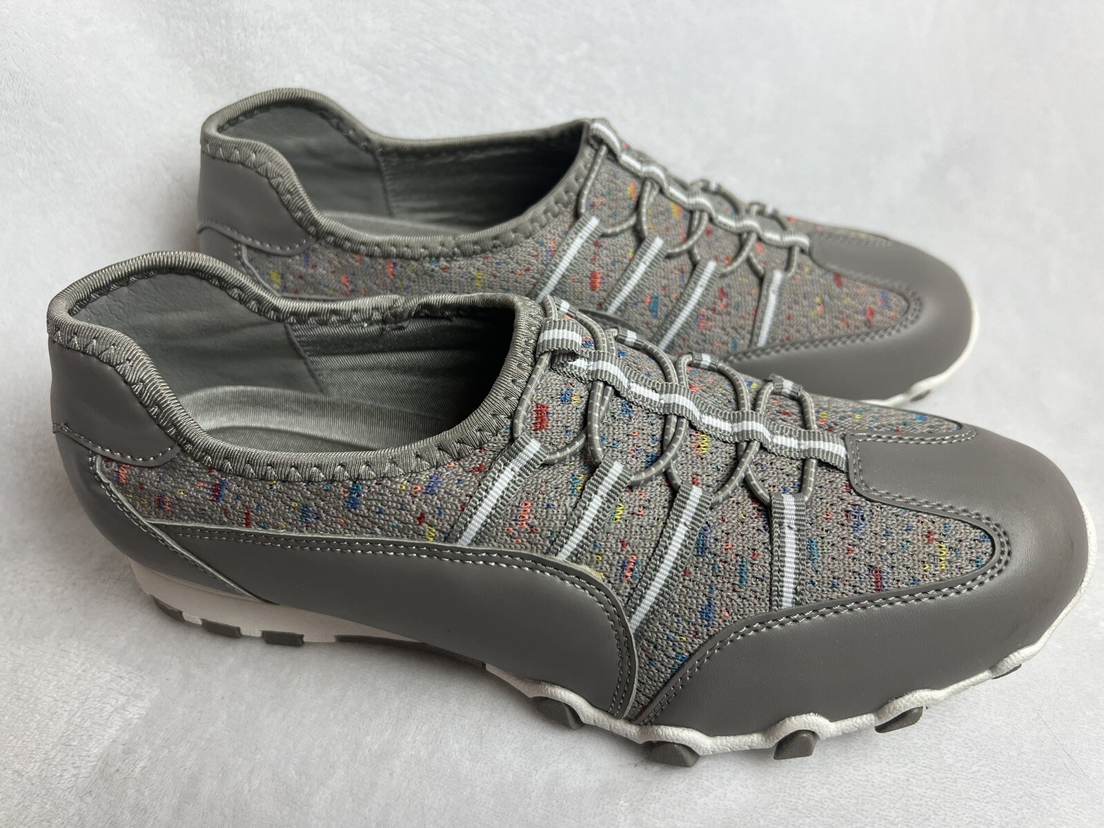 NEW Comfortview Sneakers Flats Gray Shoes Women’s 11 M Slip On CV Sports