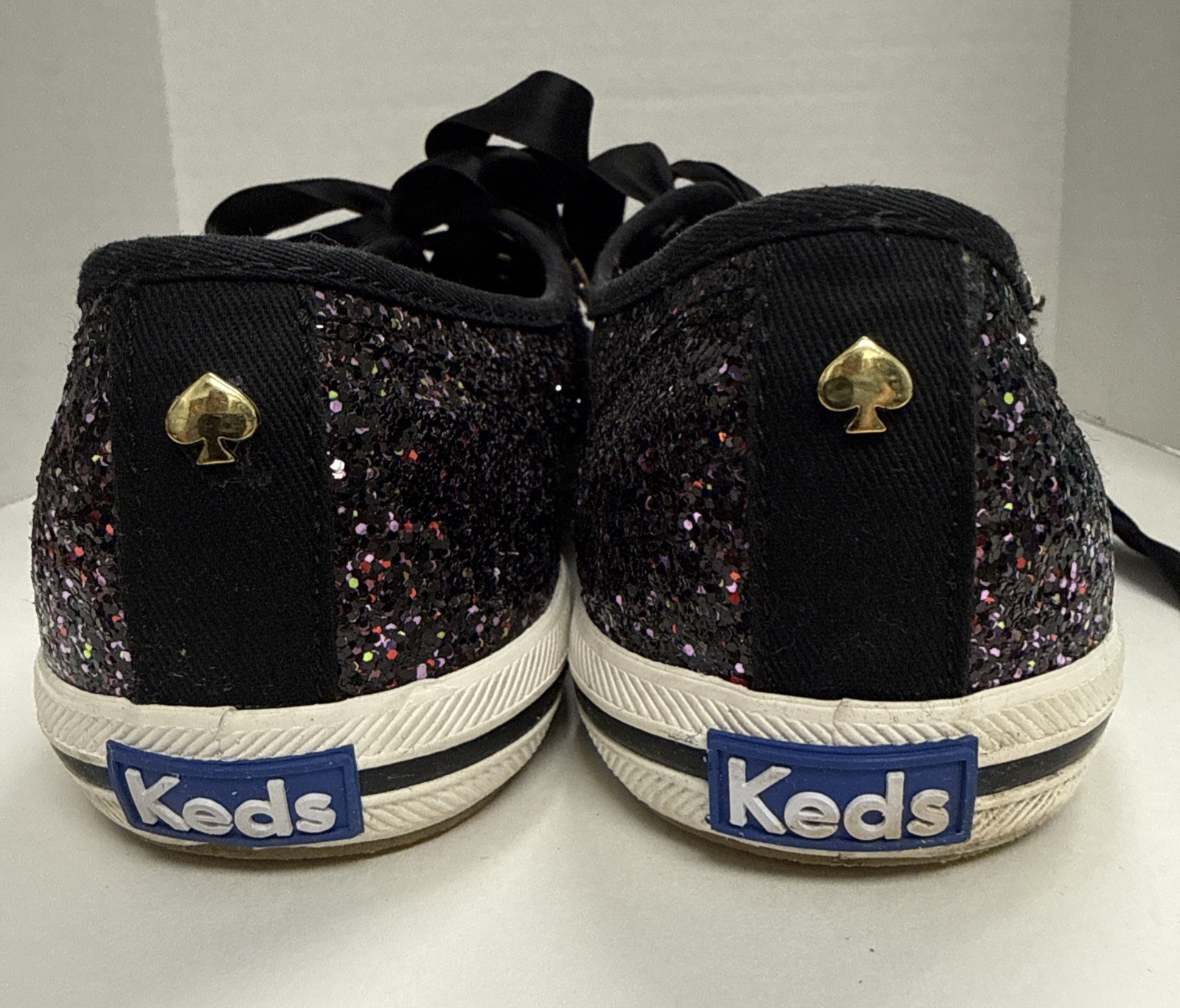 Kate Spade X Keds Sneakers Women’s Size 8 Deep Purple Glitter