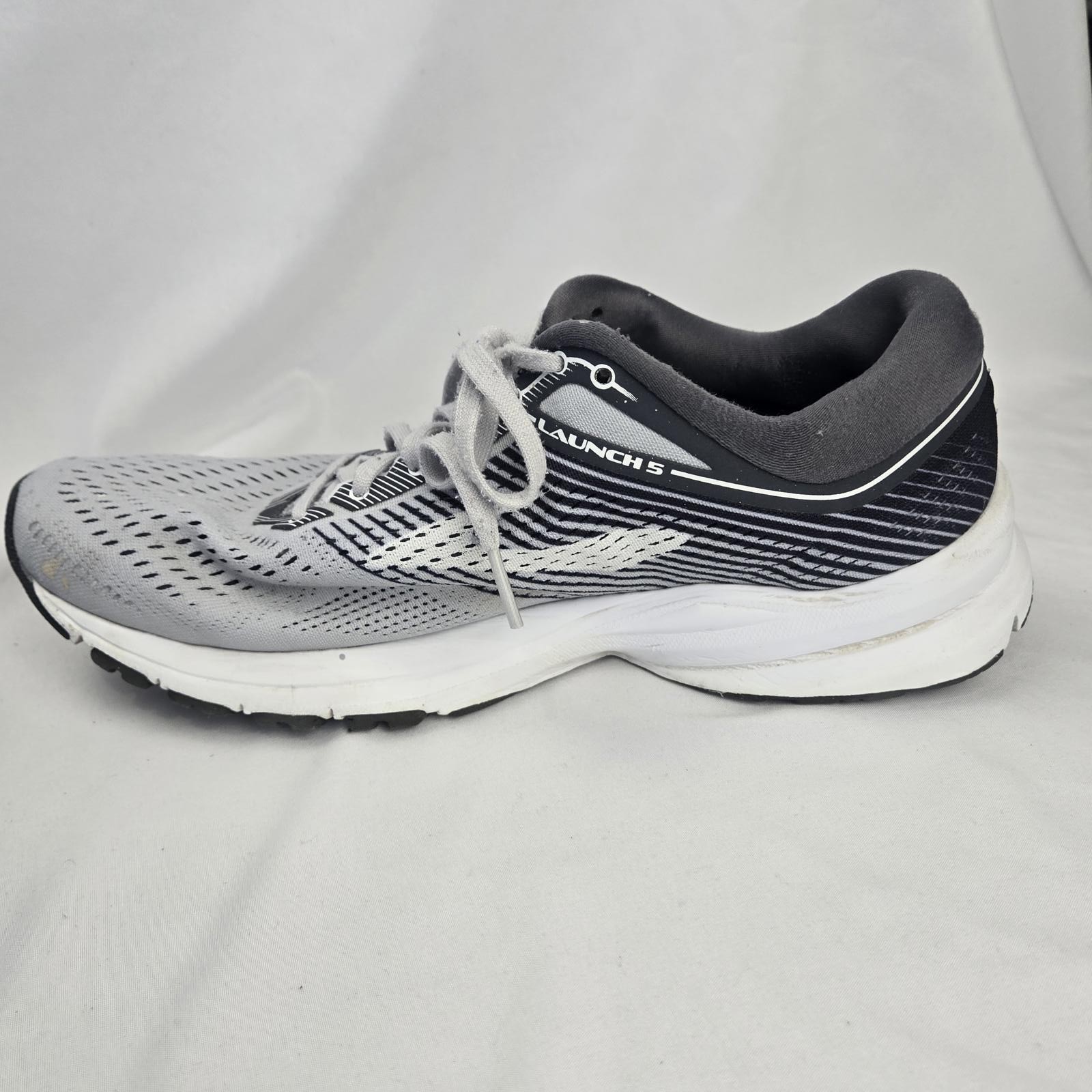 Brooks Launch 5 Running Shoes Gray/Black Womens 9.5 B Mens 7.5 D