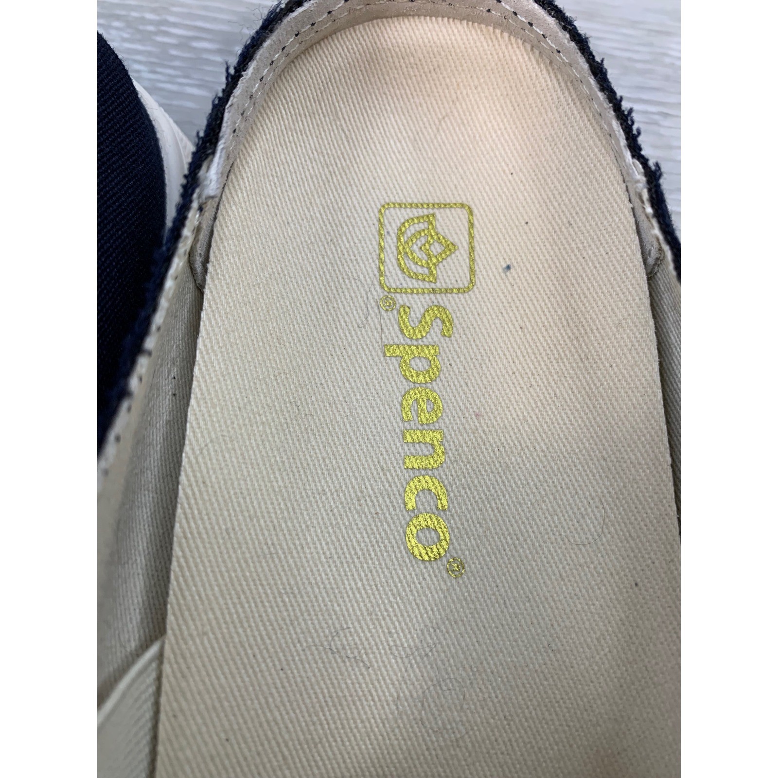 Spenco Siesta Women’s Sneakers Slide Blue Canvas Mule 8 Comfort Casual Shoes