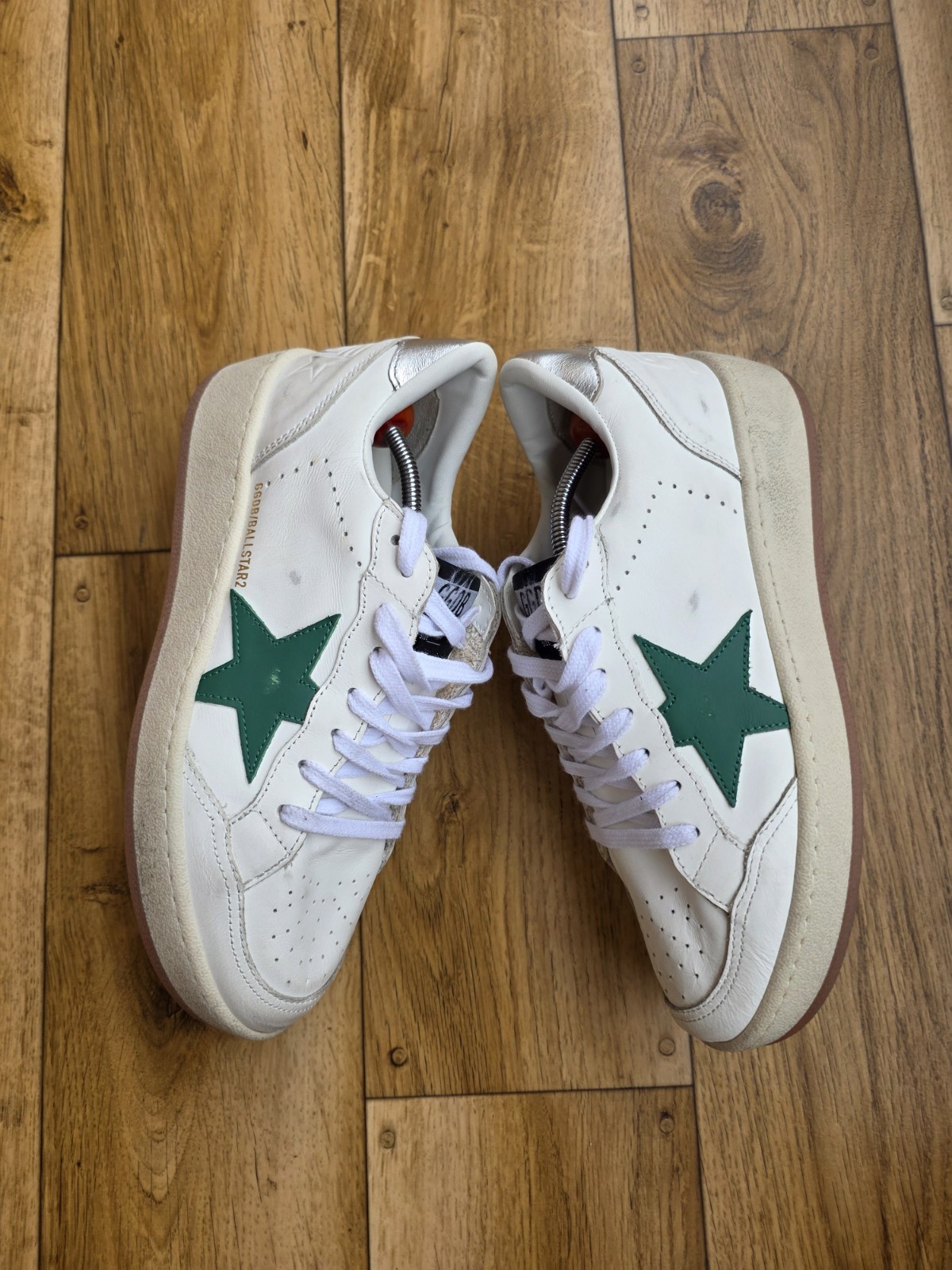 GOLDEN GOOSE BALLSTAR 2 LEATHER SNEAKERS SIZE 39 EU, 8.5 US, 6 UK