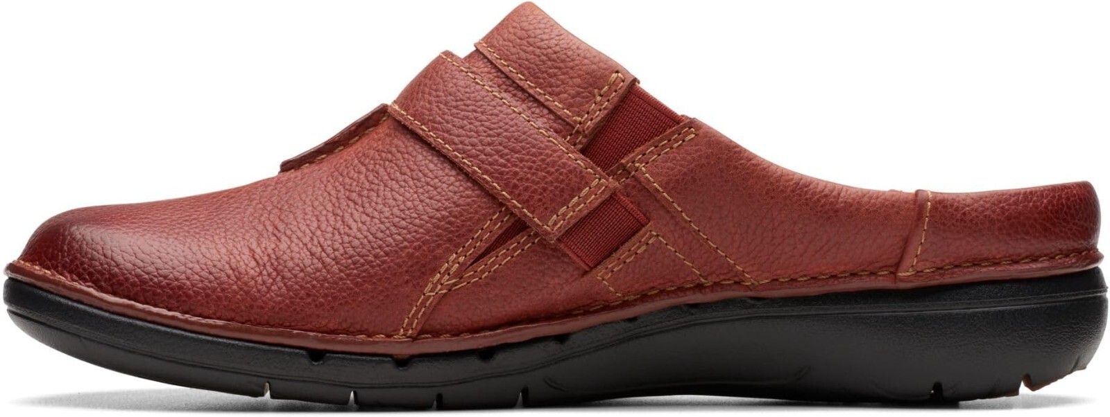 Clarks Womens Un Loop Ease Clog Chestnut Leather 26174967