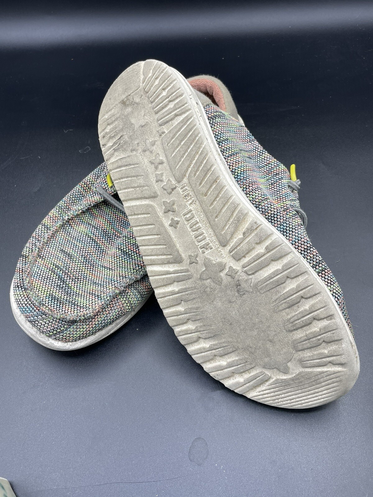 Hey Dude Wendy Sox Peacock Pink Shoes Flats Sneakers Fabric Casual Womens 8M