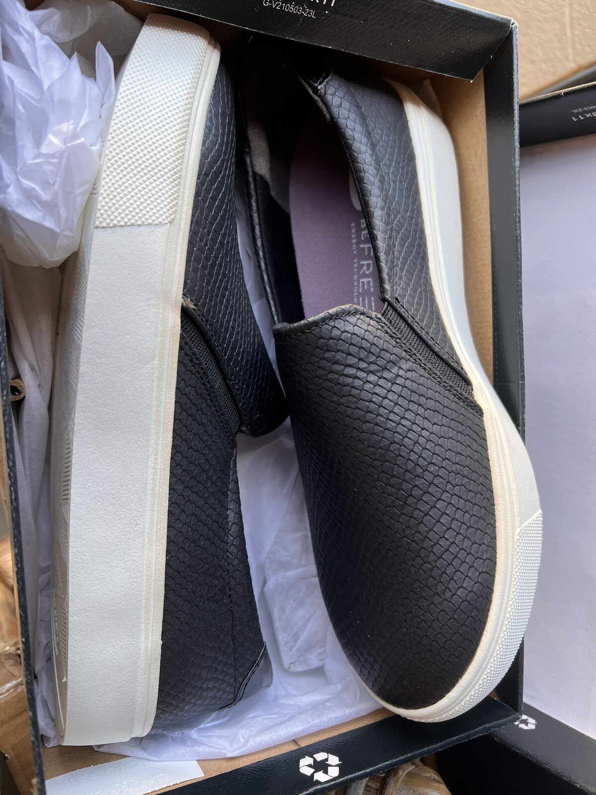 Dr Scholls Nova Black Leather Loafers 8WW