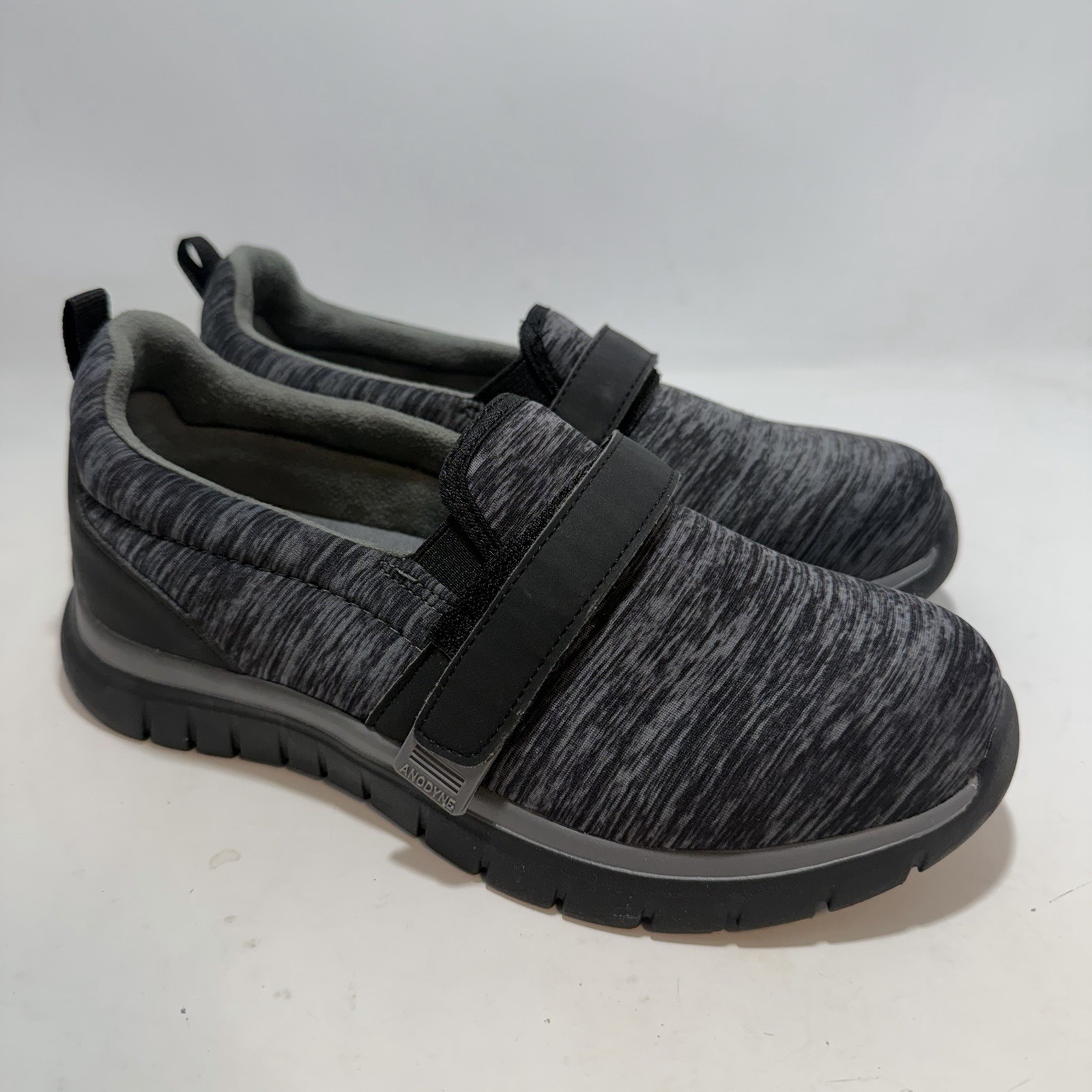Anodyne No. 11 Sport Trainer Shoes Womens 7W Wide Comfort Walking Gray Black