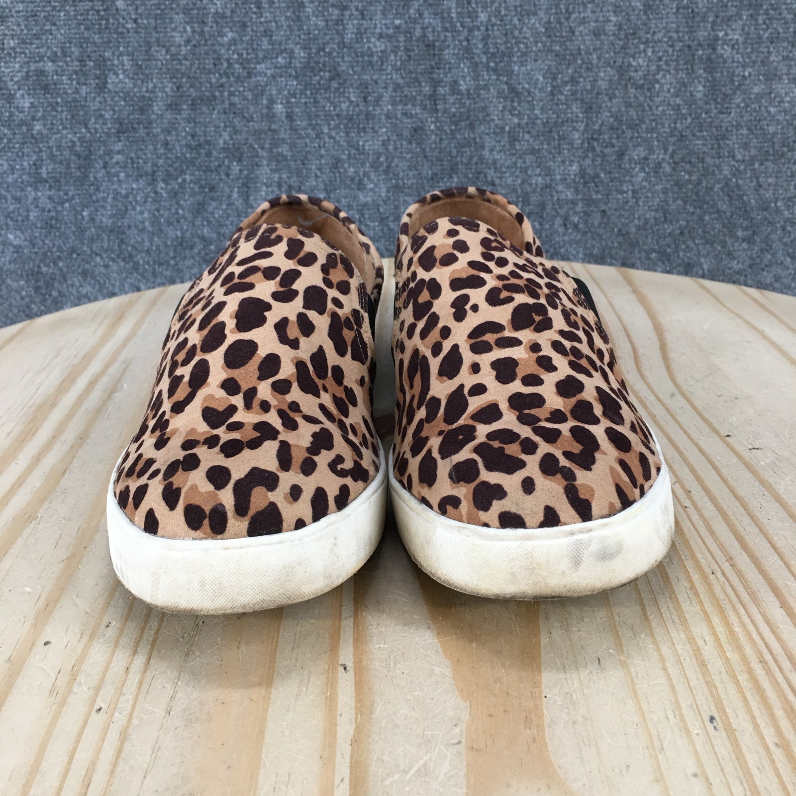 Dr. Scholl’s Shoes Womens 9 M Luna Slip-On Sneaker Leopard Print Brown Low Top