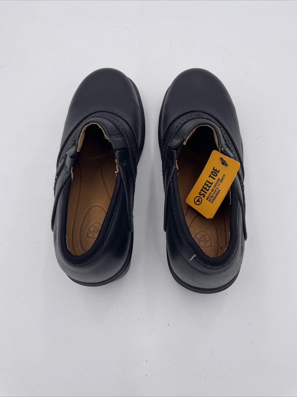Ariat Safety Clog Composite Steel Toe Slip Resistant Leather Work Shoe Sz 5.5B