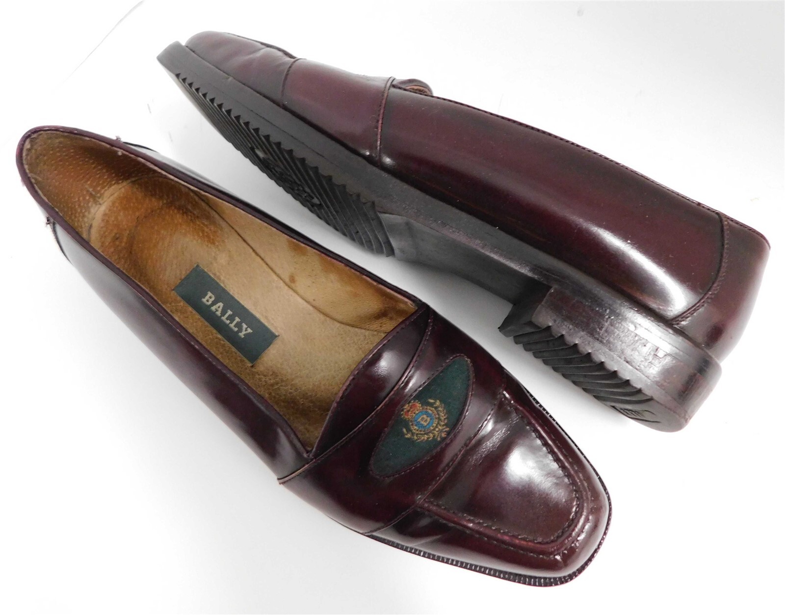 Bally Licencia Burgundy Leather Loafers 6.5 M