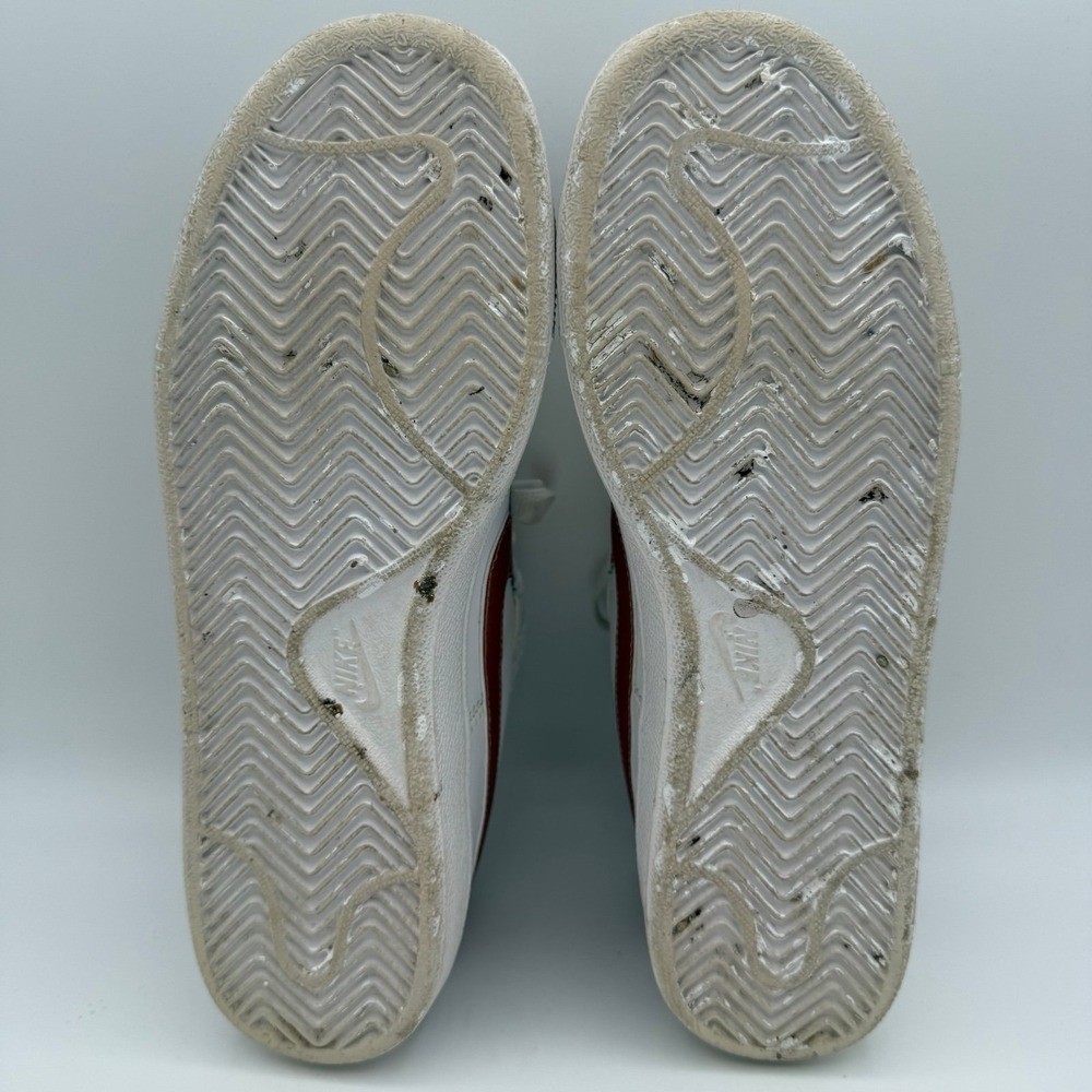Women’s Nike Court Royale White Bronze Metallic Casual Leather Shoes Size 8.5