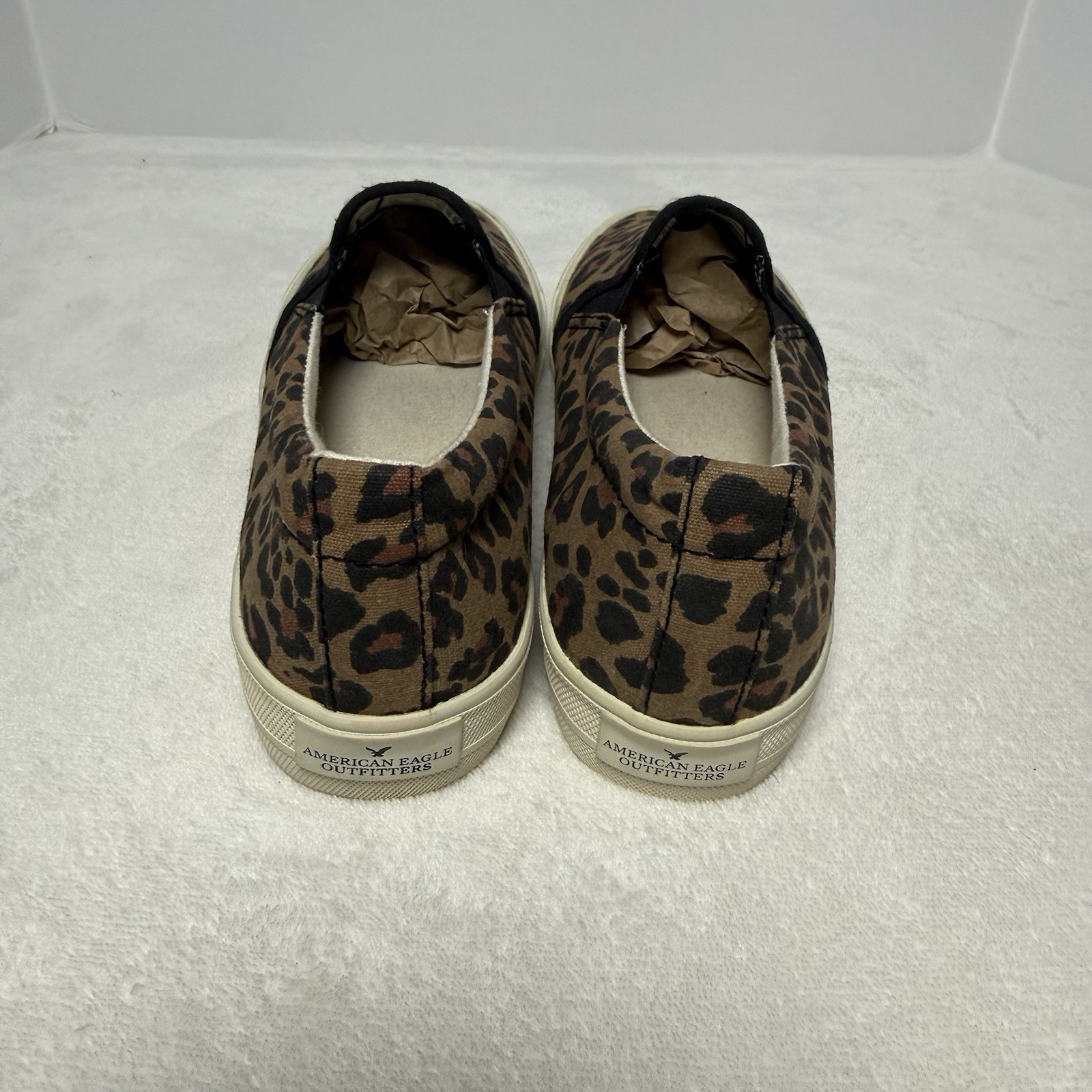 American Eagle Outfitters Womens Leopard Print Slip-On Shoes Sneakers Size 7 New