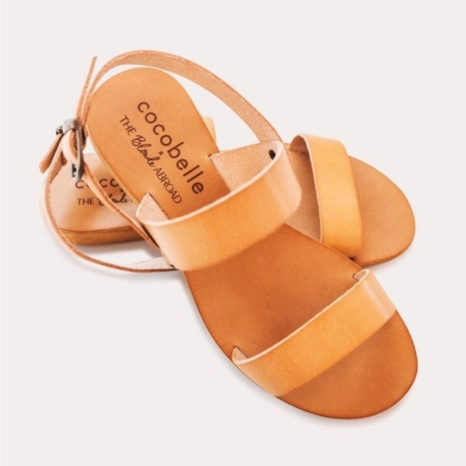 Cocobelle Natural The Kiki Sandal By X The Blonde Abroad Sz 8.5