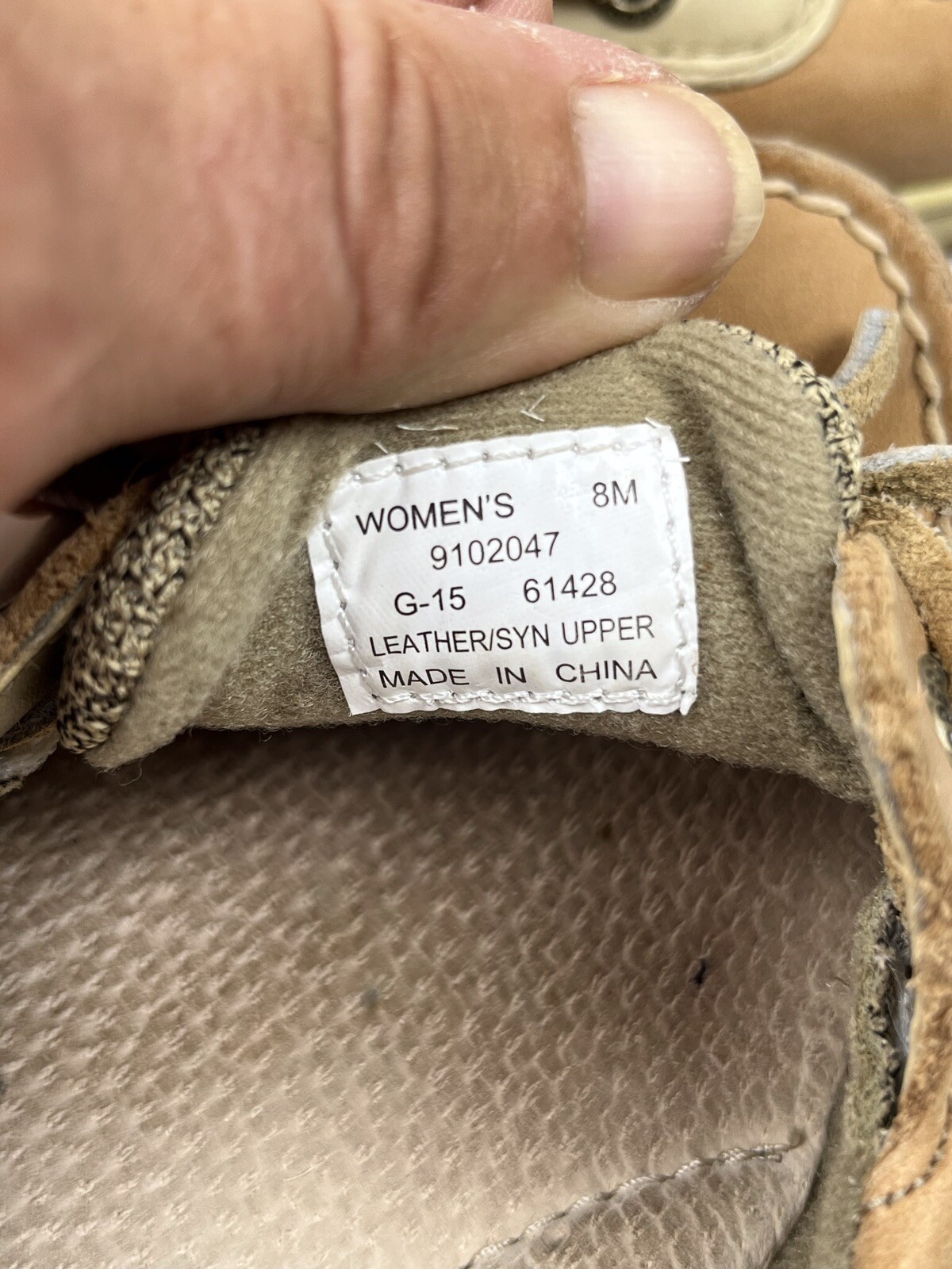 Sperry Top Sider Womens Boat Sole Shoes Linen Oat 9102047 Size 8 G-15 61428