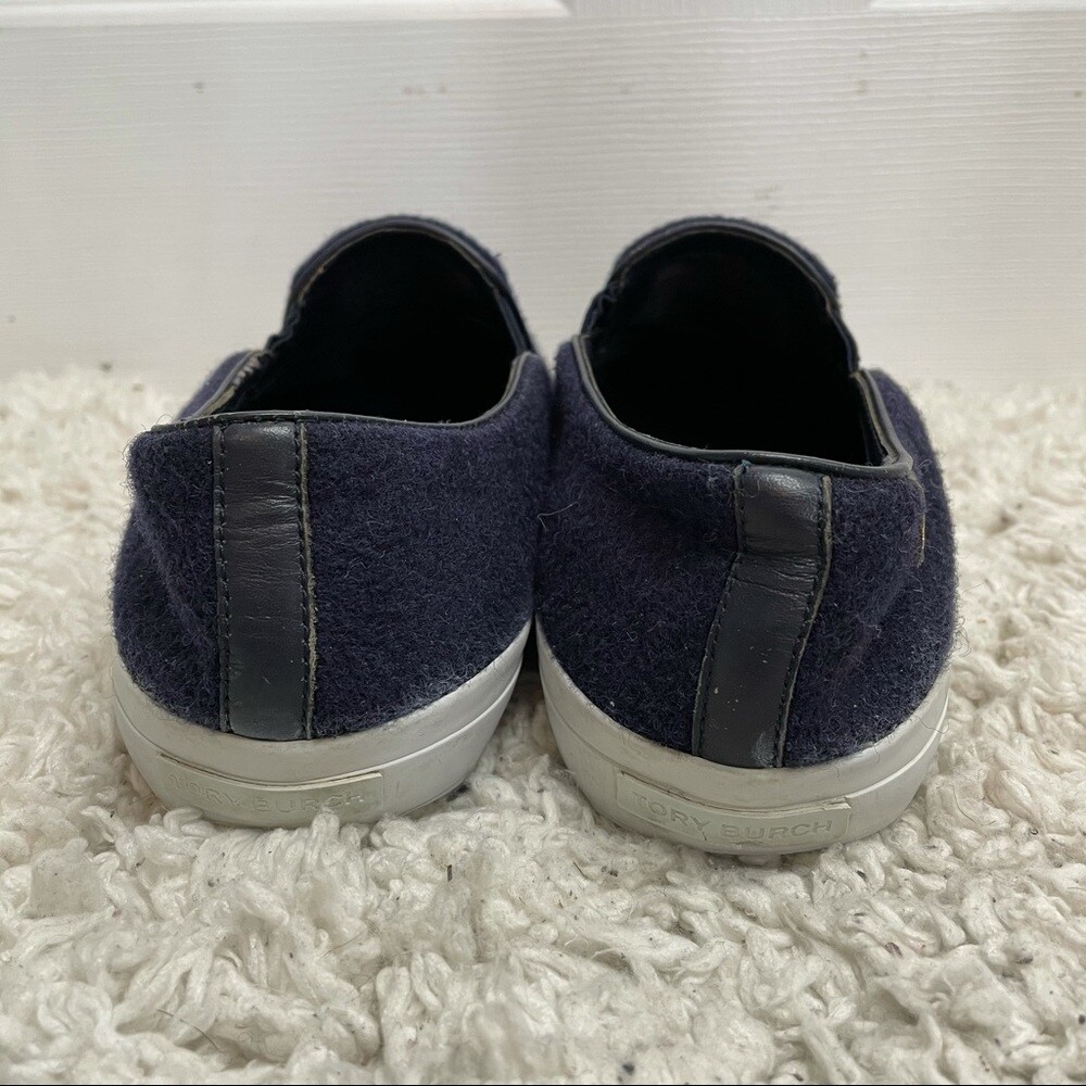 Tory Burch Rudi Ombré Wool Tweed Slip On Sneakers