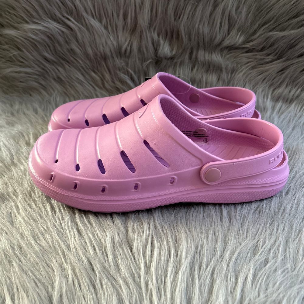 Rugged Shark Clogs Womens Size 11 Pink Slip On Sandals Lightweight Water Shoes