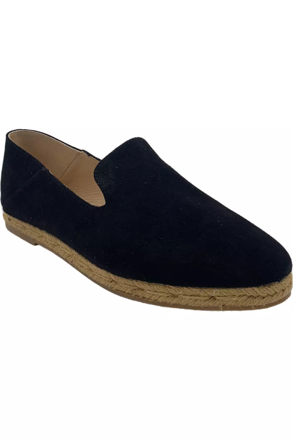 Jack Rogers Audrey Size US 5 M Women’s Suede Flat Espadrille Slip-On Shoes Black