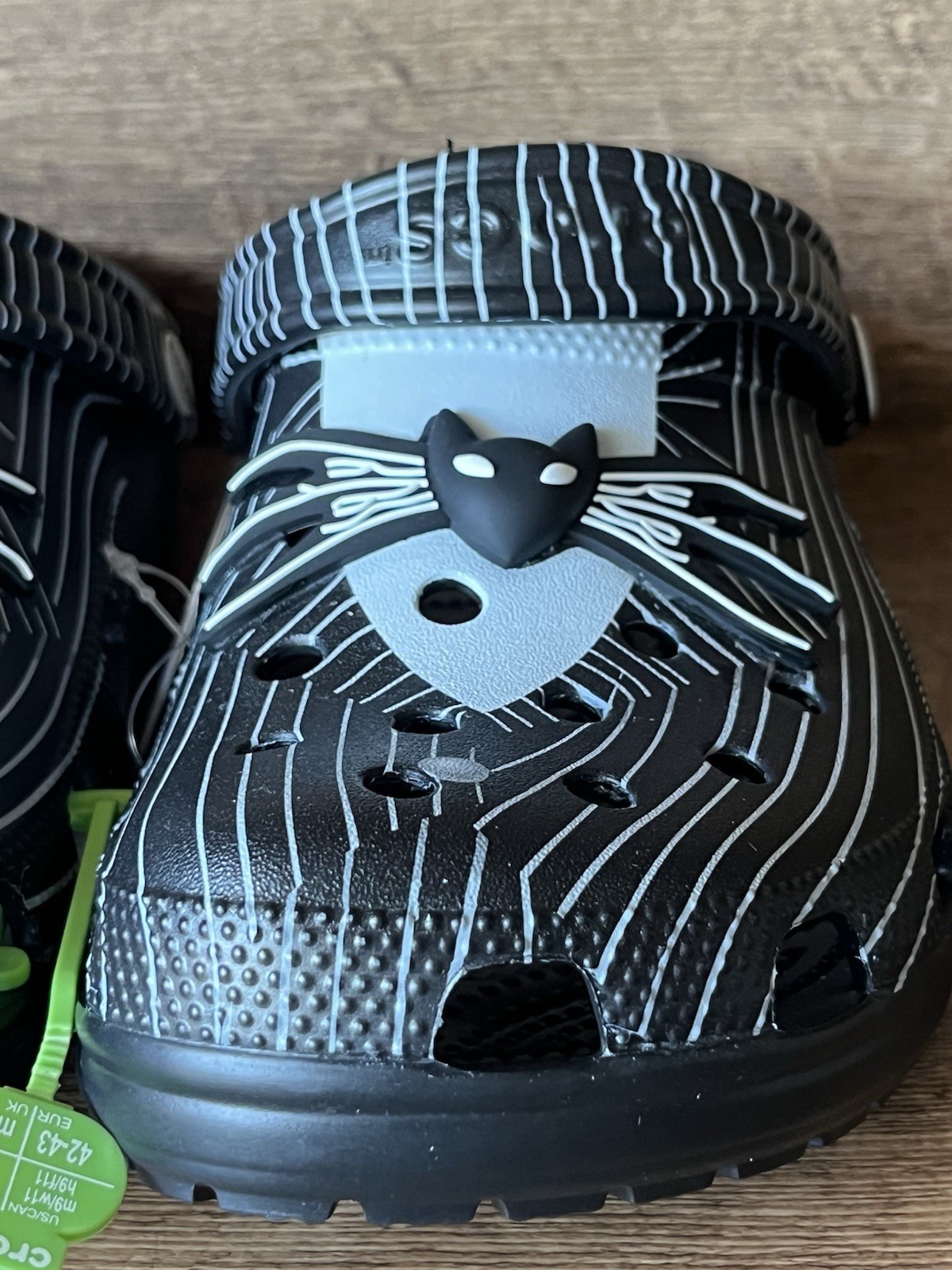Crocs Nightmare Before Christmas M9/W11 Classic Clog Black Jack Skellington NEW