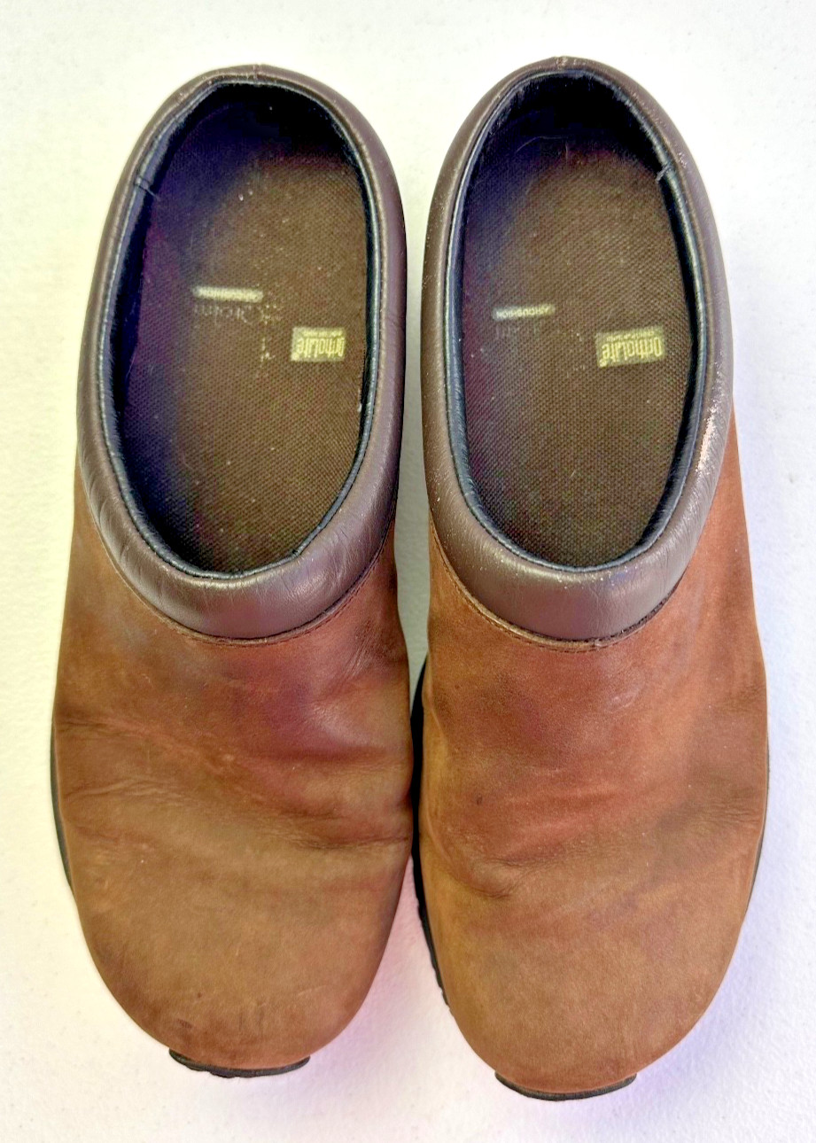 Merrell Jungle Primo Moc Dark Brown Suede Clog Mule Shoes Womens 8.5 EU39 SlipOn