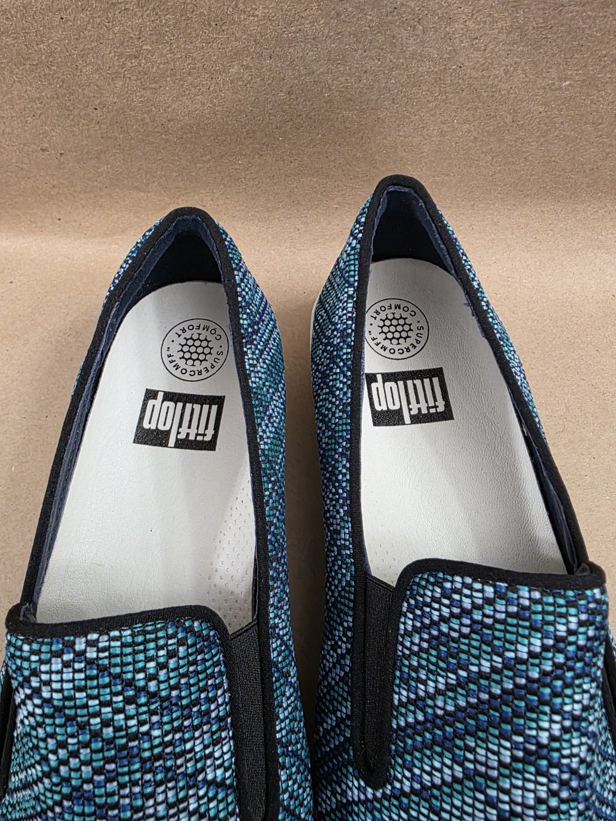 Fitflop (Sz 9) Superskate Uberknit Slip On Womens Shoes Gray Comfort Sneaker