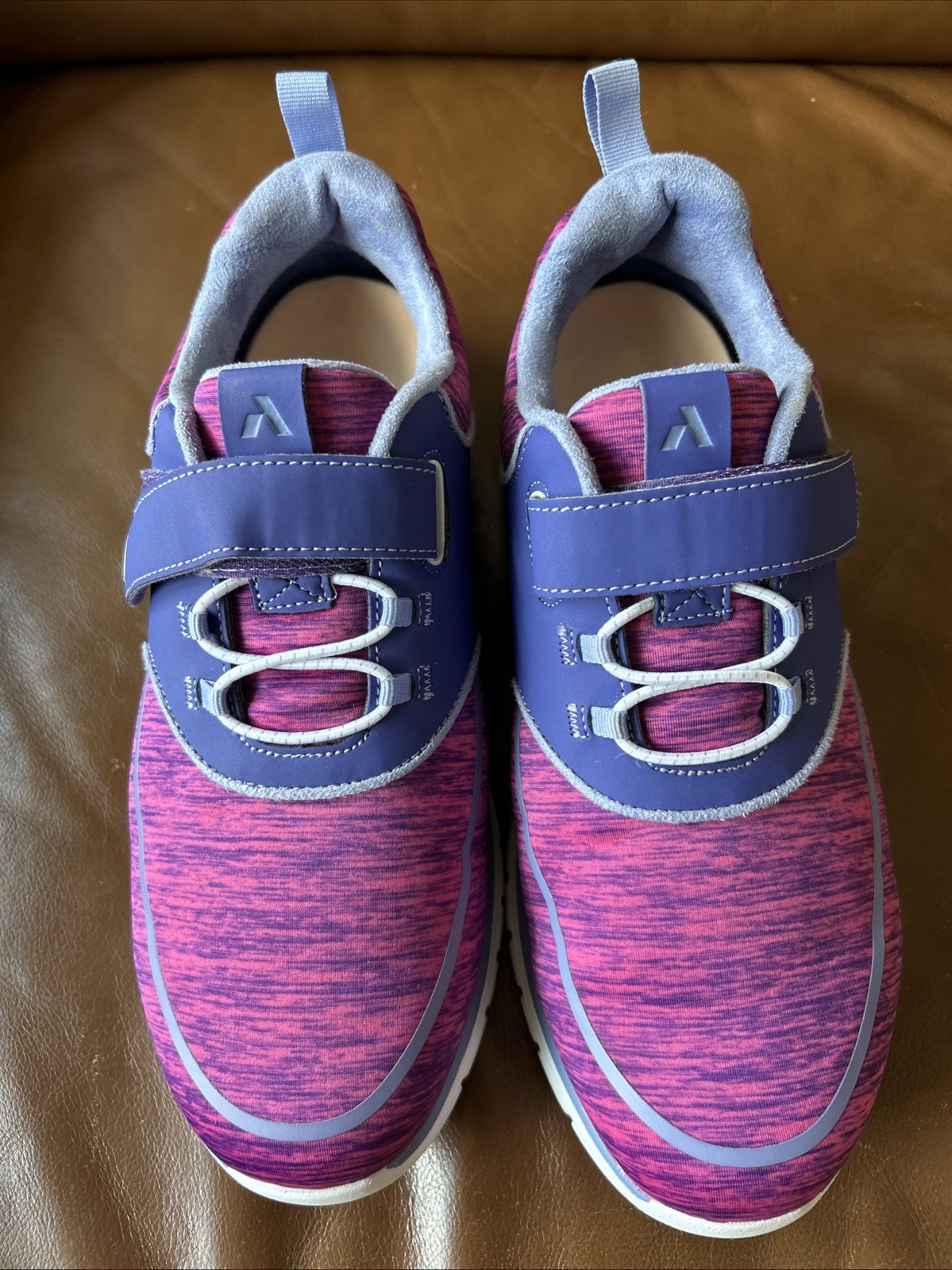 Anodyne 45 Shoes Women 11 (Men 9) W Wide Pink Purple Orthotic Diabetic Sneaker