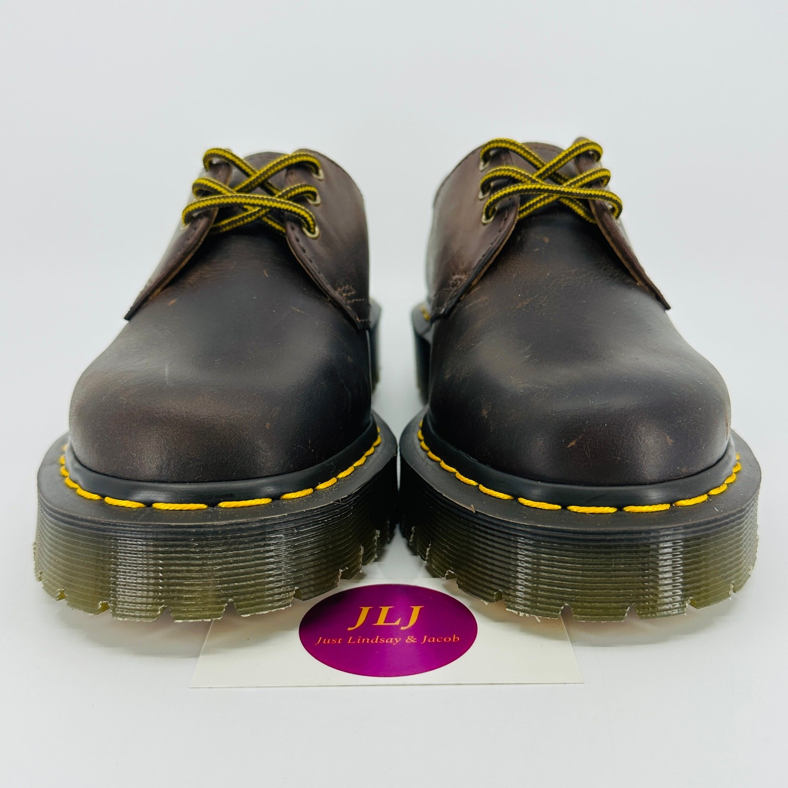 Dr. Martens Women’s 1461 Bex Dark Brown Crazy Horse Leather Oxford Shoes Size 7