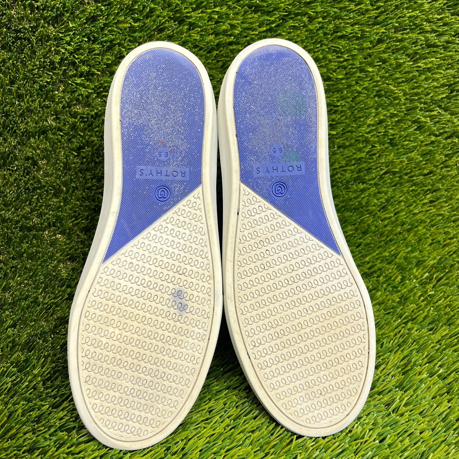 Rothy’s The Original Womens Size 6.5 Blue Casual Walking Slip On Shoes Sneakers