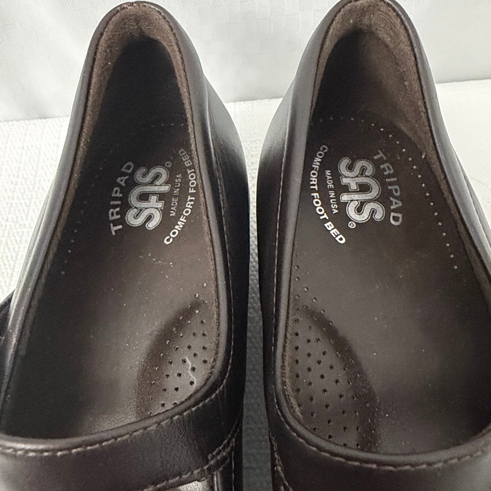 SAS Maria Shoes Womens Size 10 Narrow Dark Brown Mary Jane Comfort