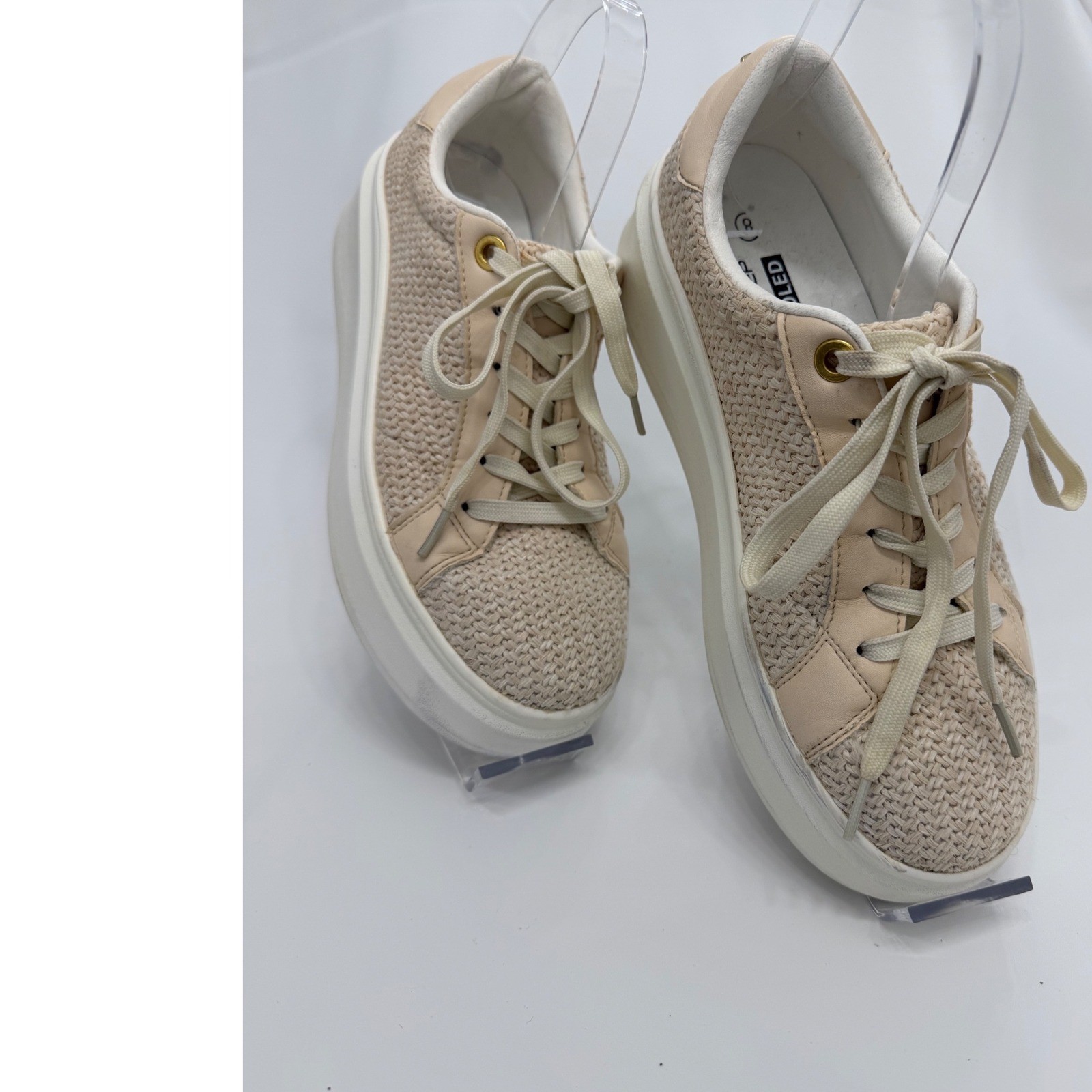 LUCKY STEP Women’s Platform Fashion Sneakers Faux Leather Classic Tennis Shoes